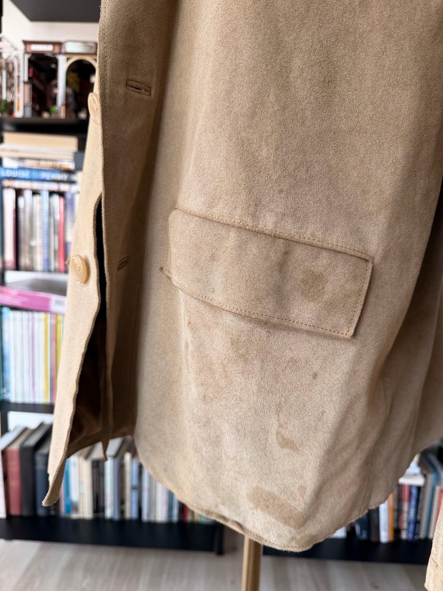 00s Banana Republic suede chore coat