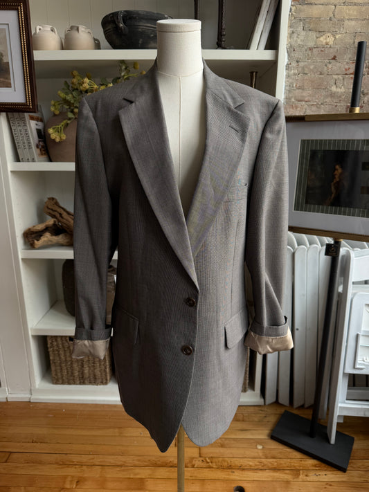 80s Allyn St George lightweight wool blazer. Made in the USA
