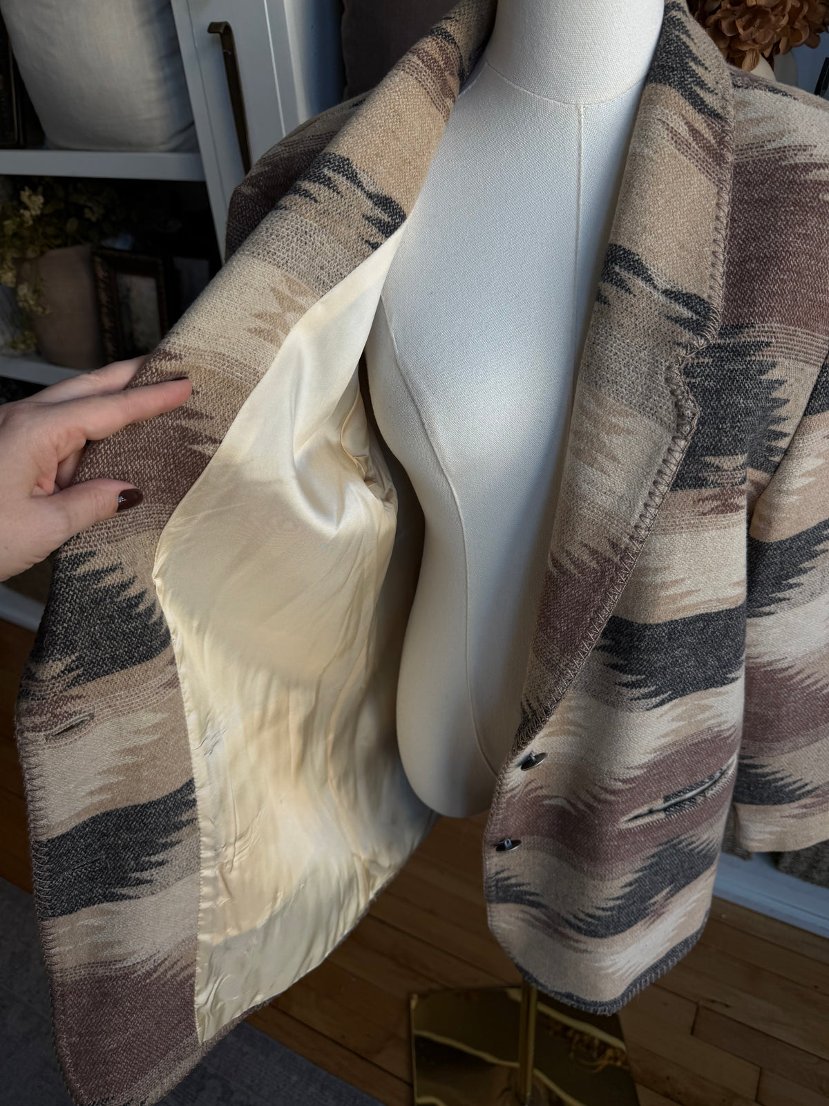 90s David Paul cotton blend blazer. Made in the USA. Fits S-L