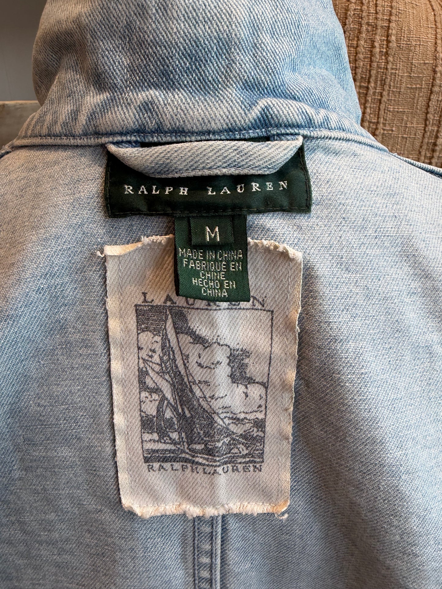 90s Lauren Ralph Lauren denim chore coat
