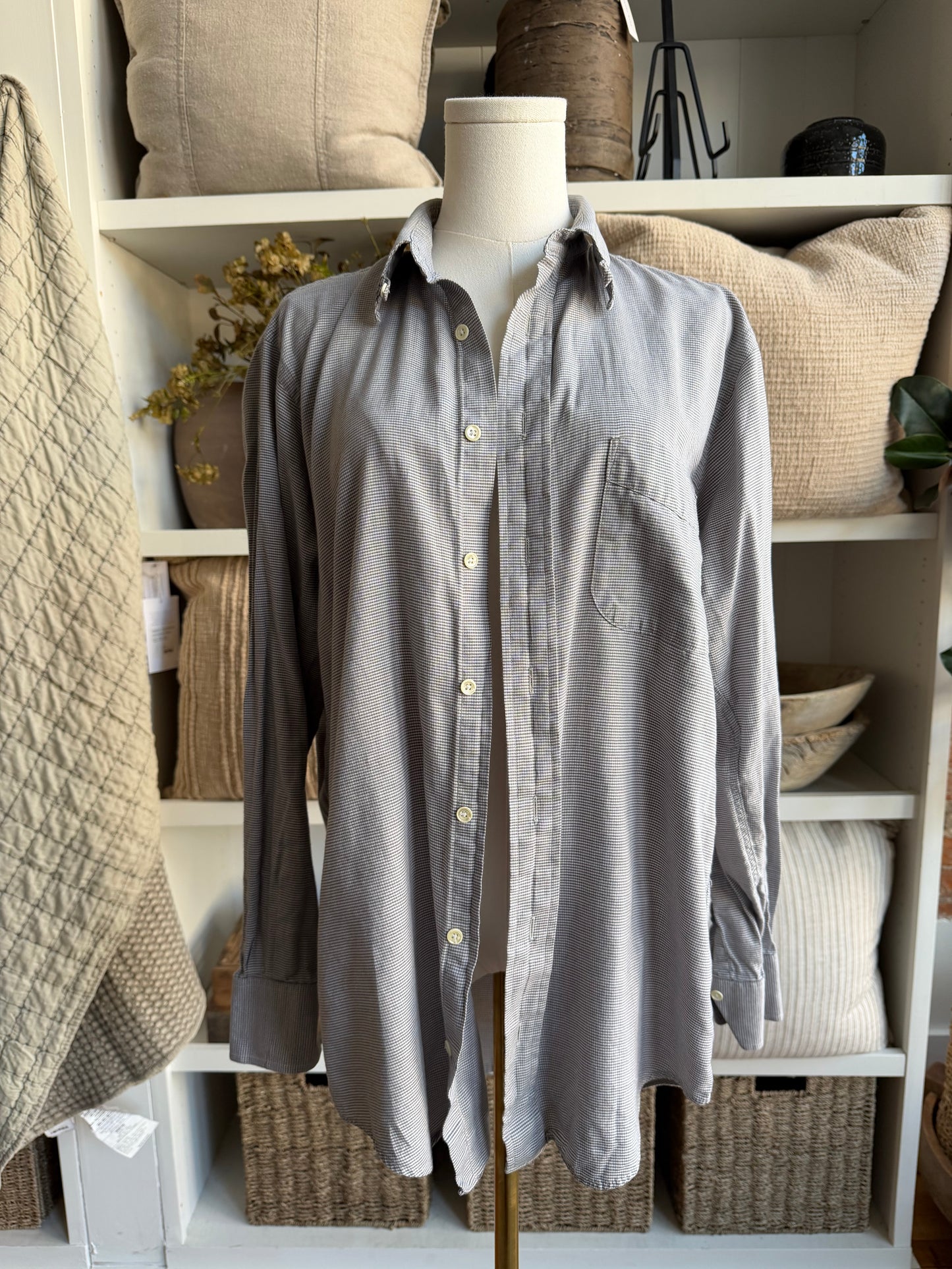 80s Burberrys cotton button down. Made in the USA