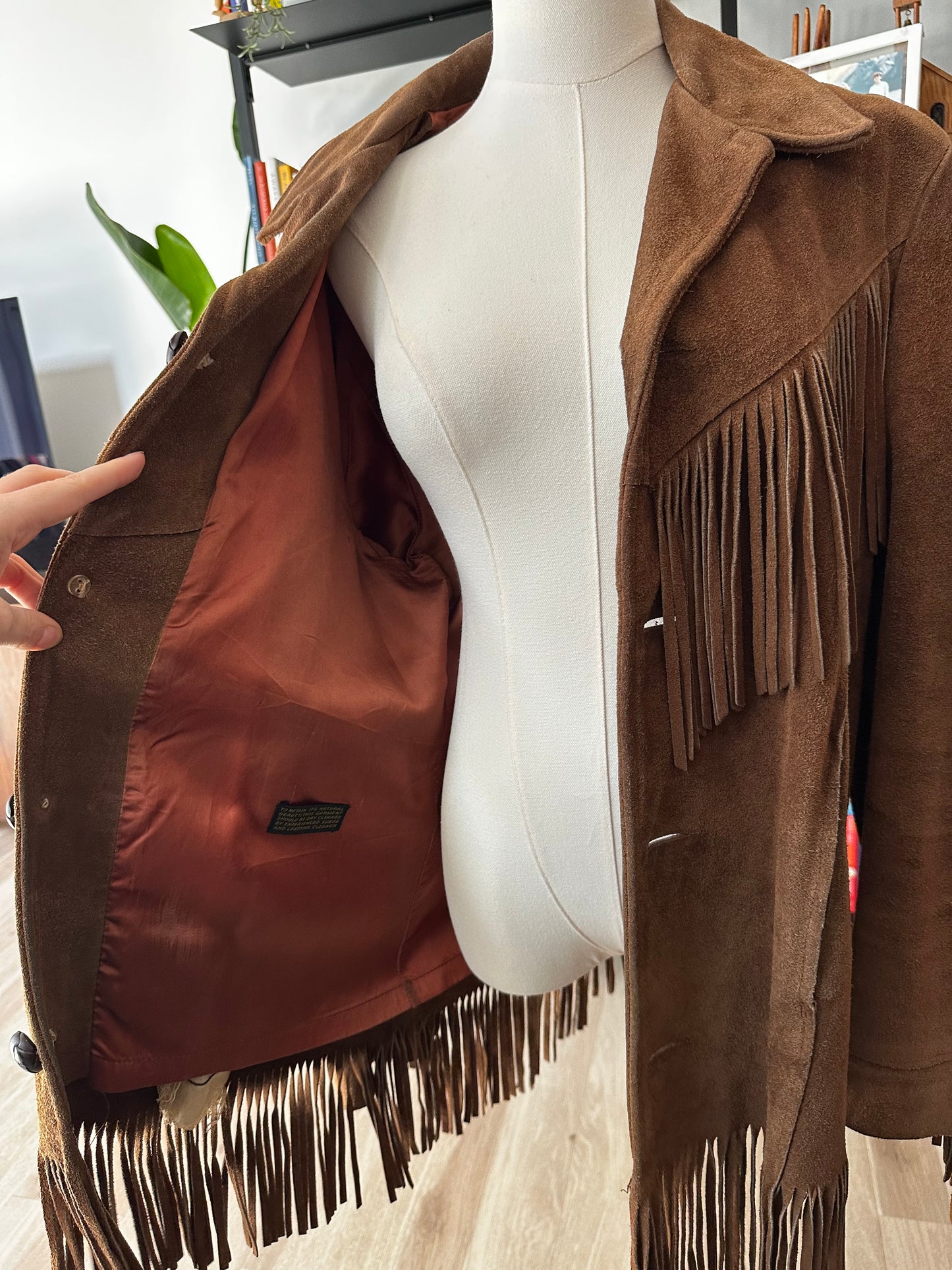 60s/70s Silton suede fringe jacket. Made in the USA
