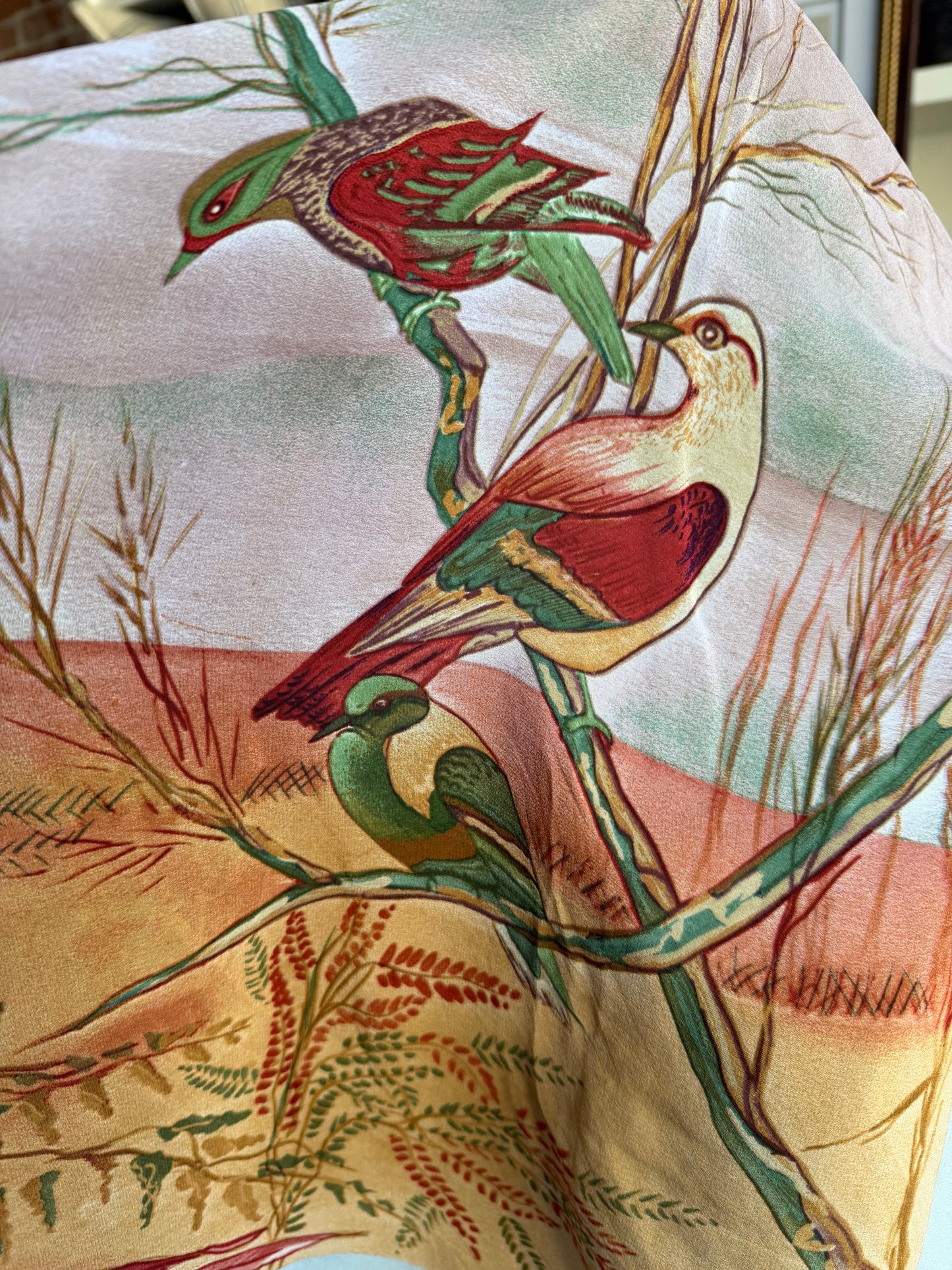 Paris vintage silk scarf #24