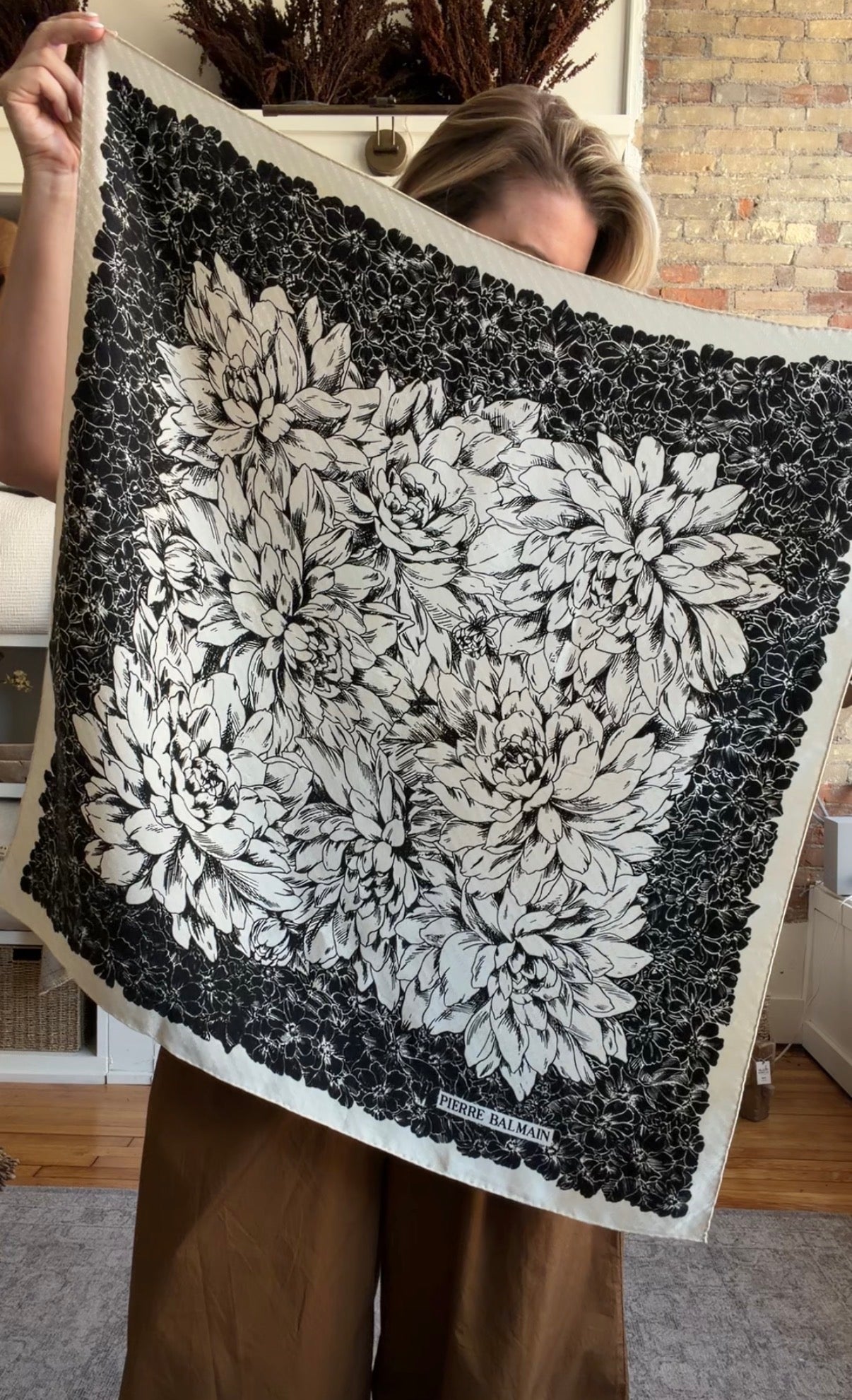 #4 Vintage Pierre Balmain silk scarf