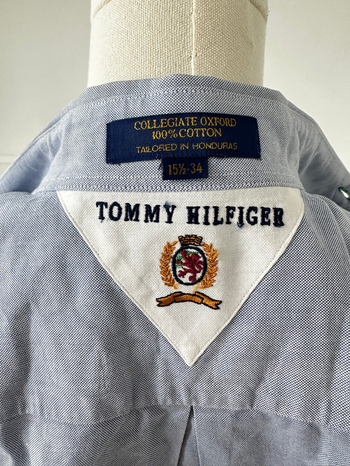 90s Tommy Hilfiger blue oxford