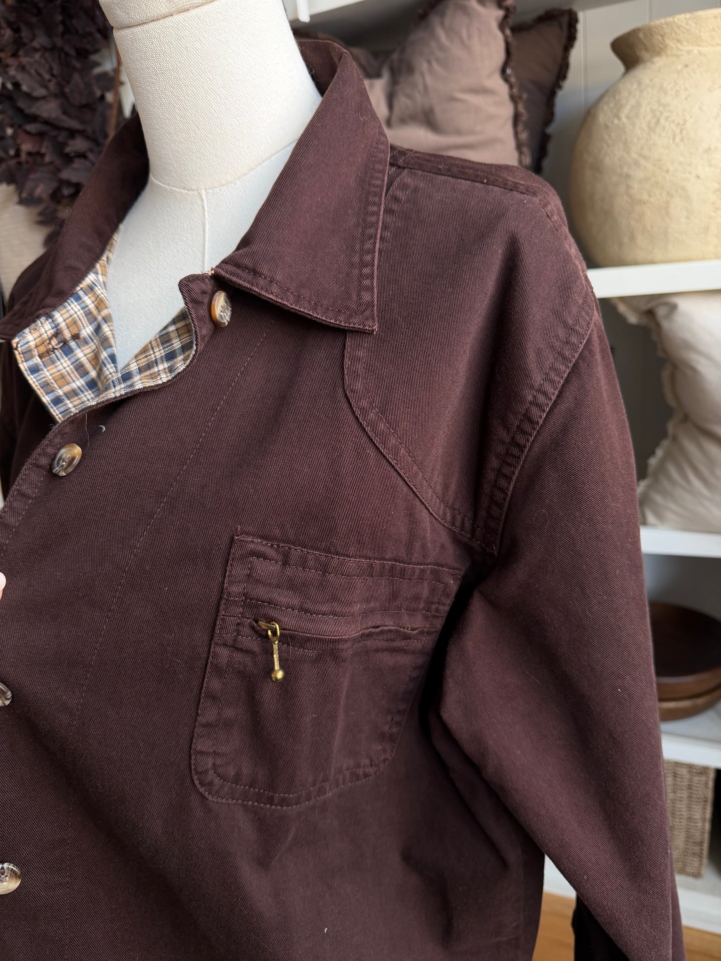90s Cabin Creek brown chore cost. Fits M-XL
