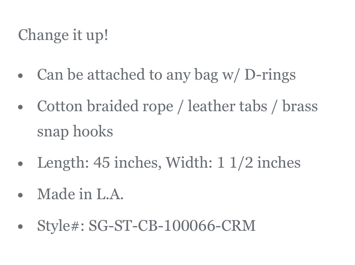 ClareV Braided Rope Strap
