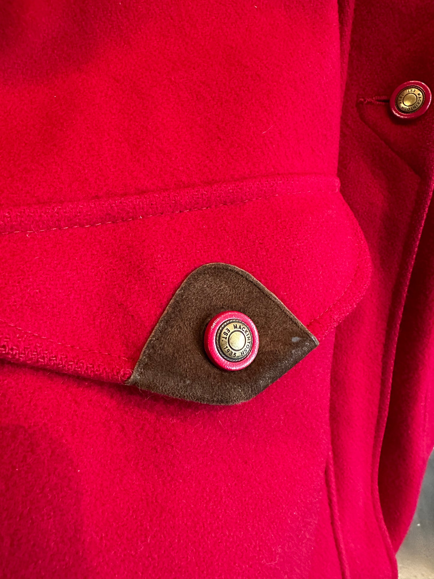 Mackintosh red wool jacket