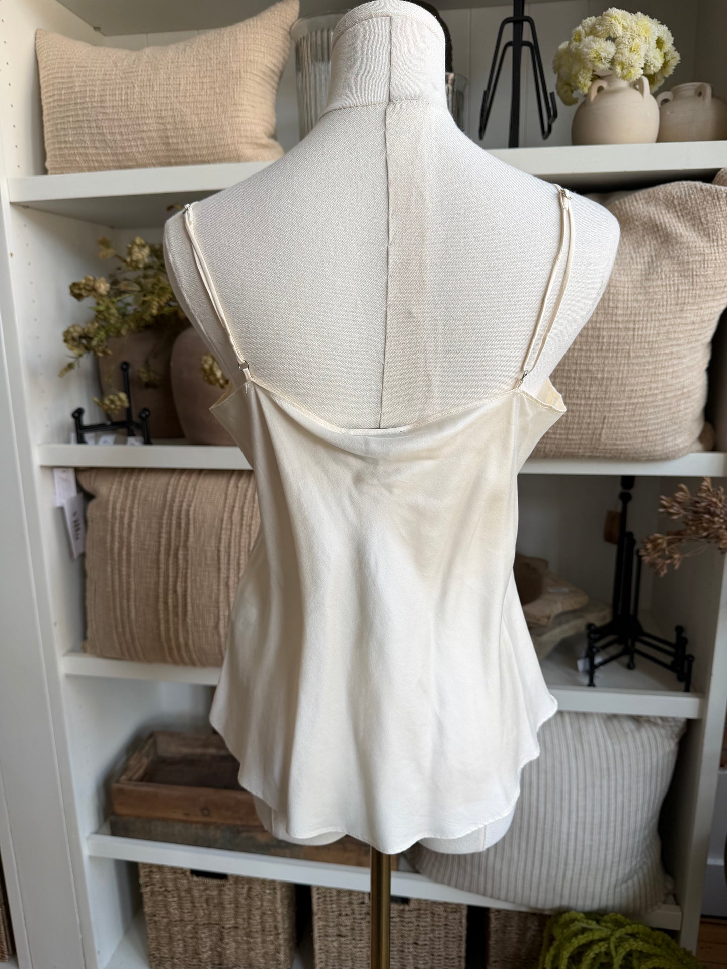 JCrew Cream Silk Camisole. Size S. NWT