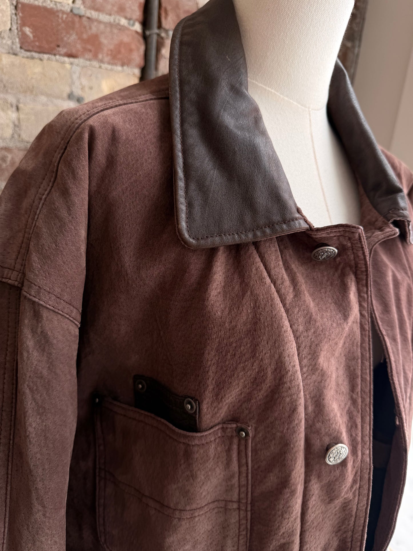 90s Greatland leather barn coat