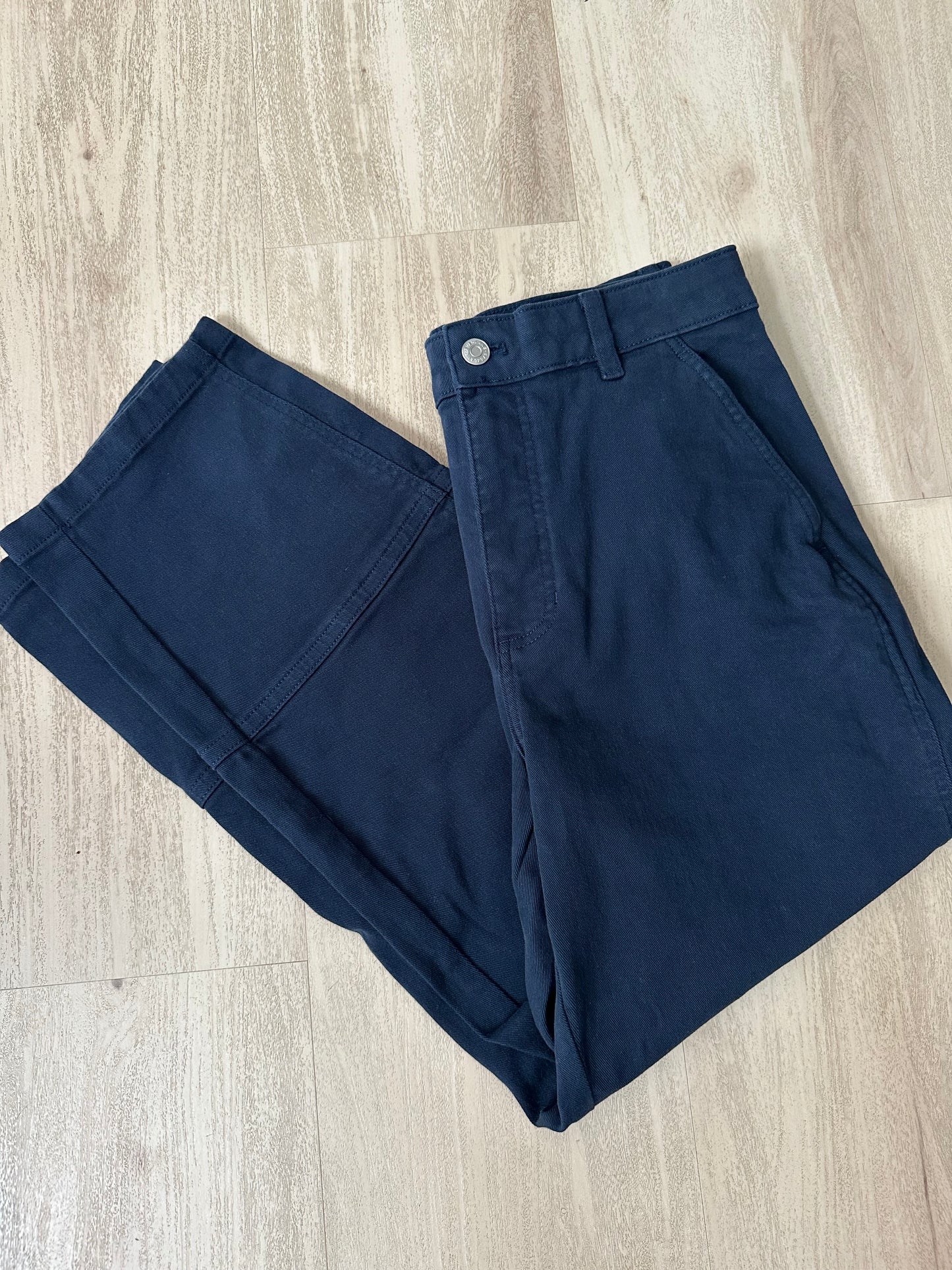 Everlane Utility Barrel Pant in navy size 10 long