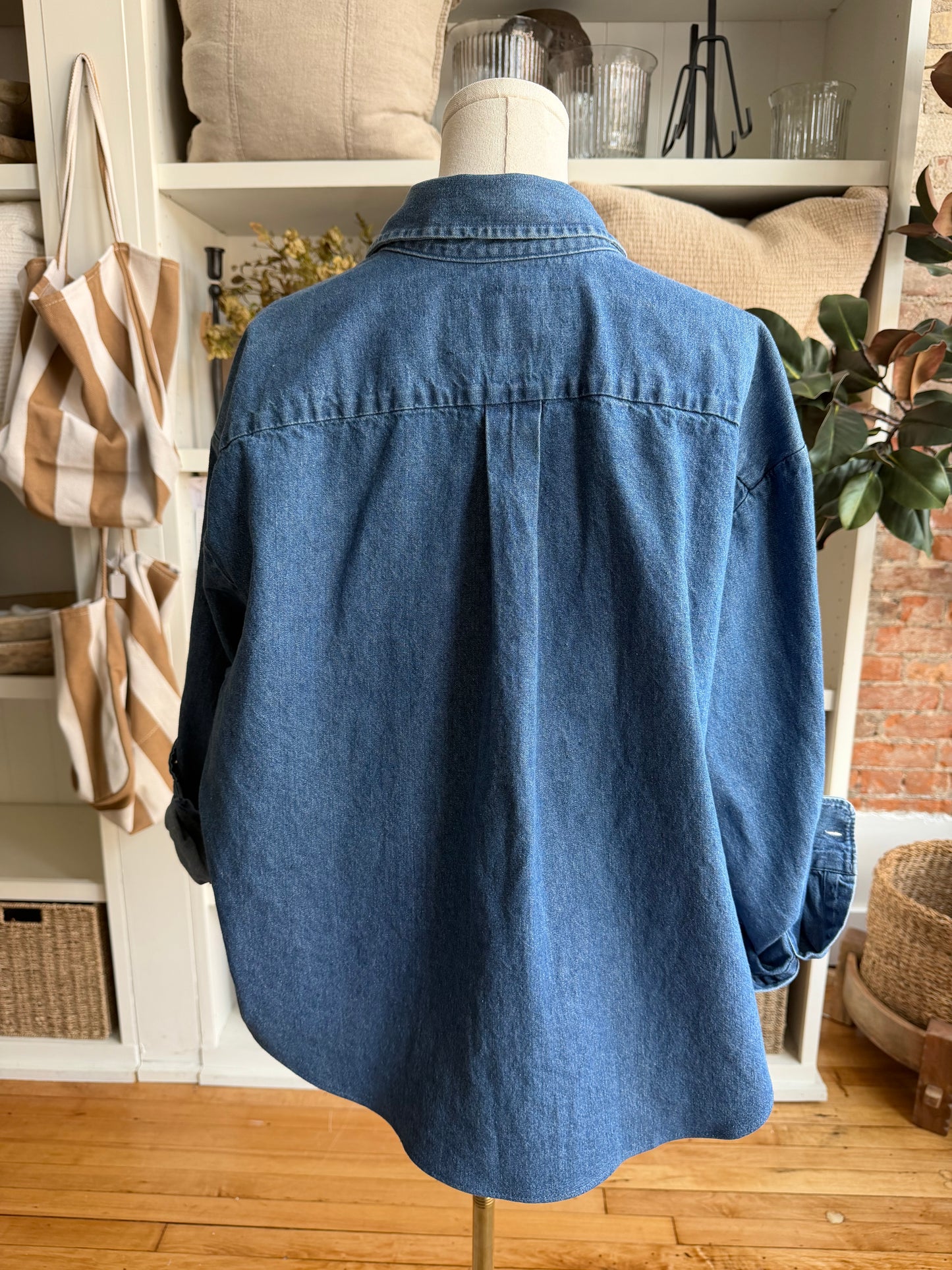#6 Denim Reworked Button Down