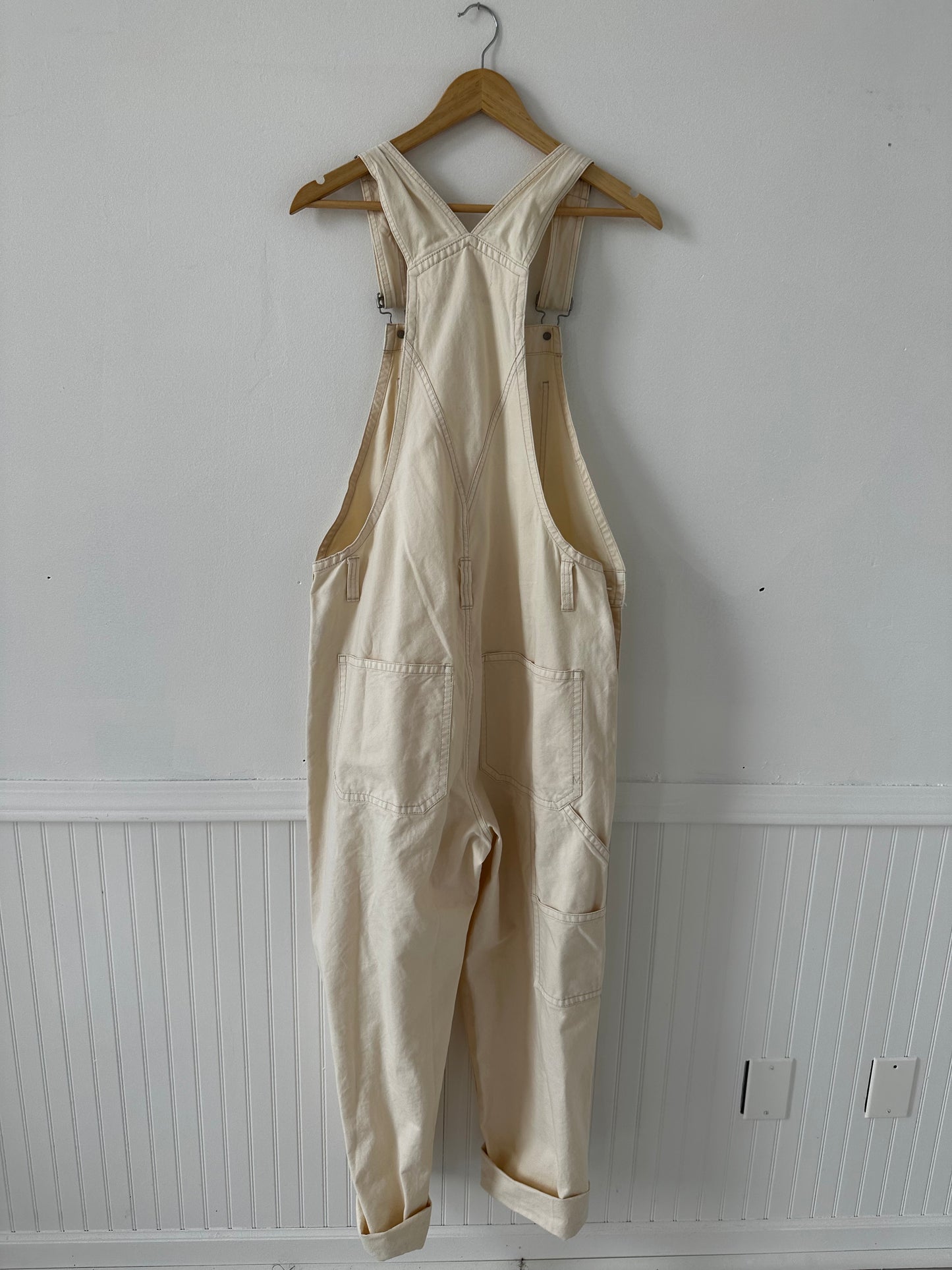 Madewell garment-dyed canvas overalls