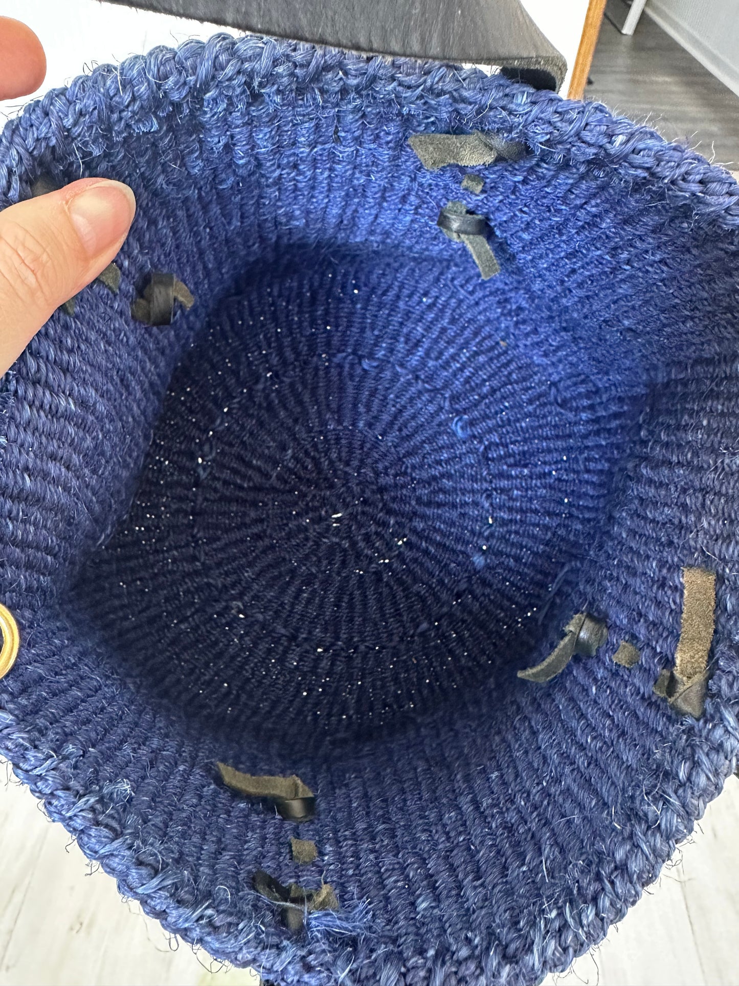 Clare V petite Kenya bag in cobalt