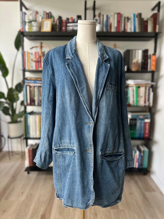 90s denim blazer (no brand)