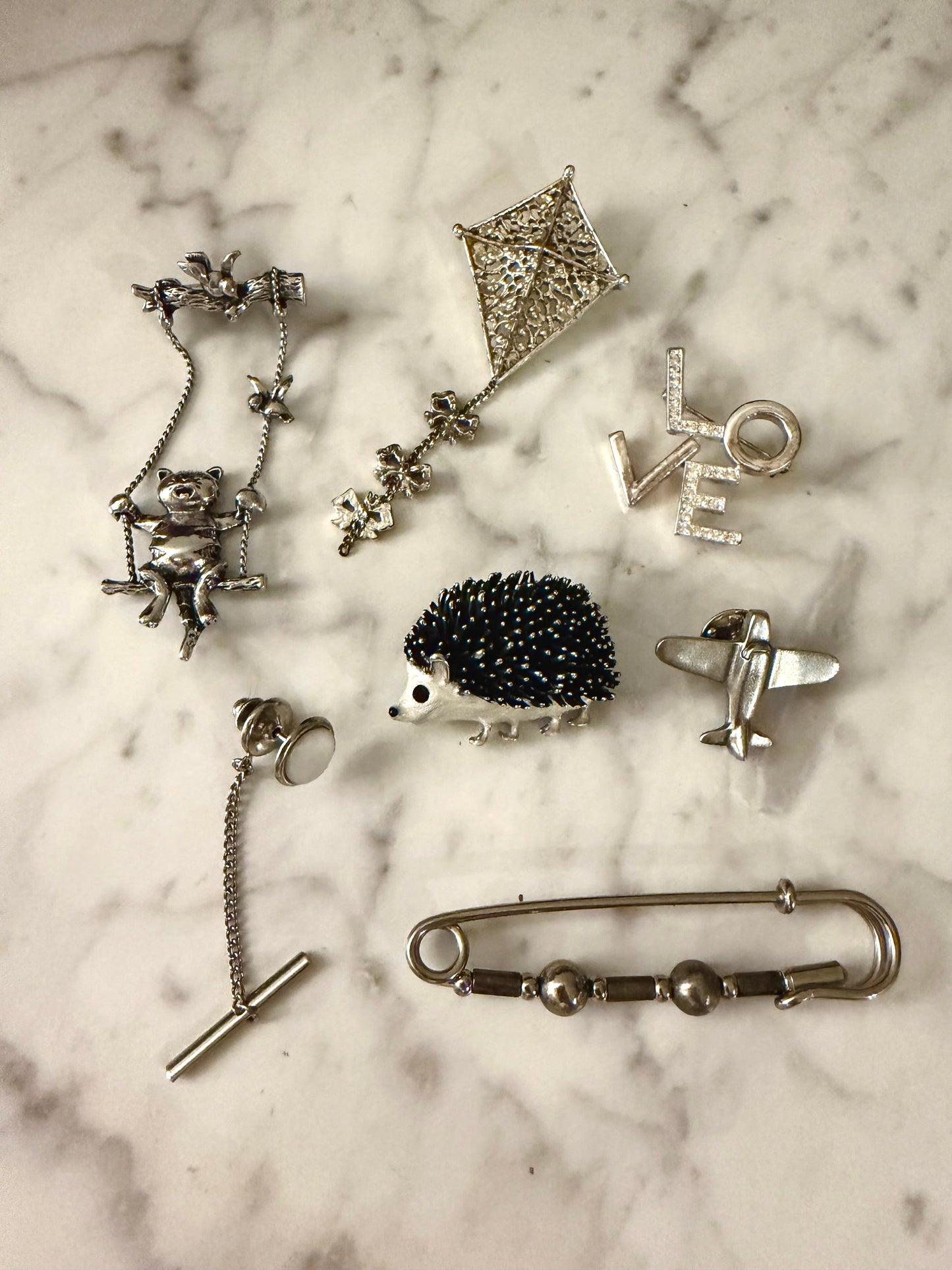 #2 Silver brooch pack