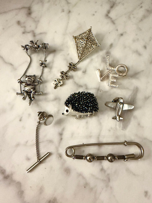 #2 Silver brooch pack