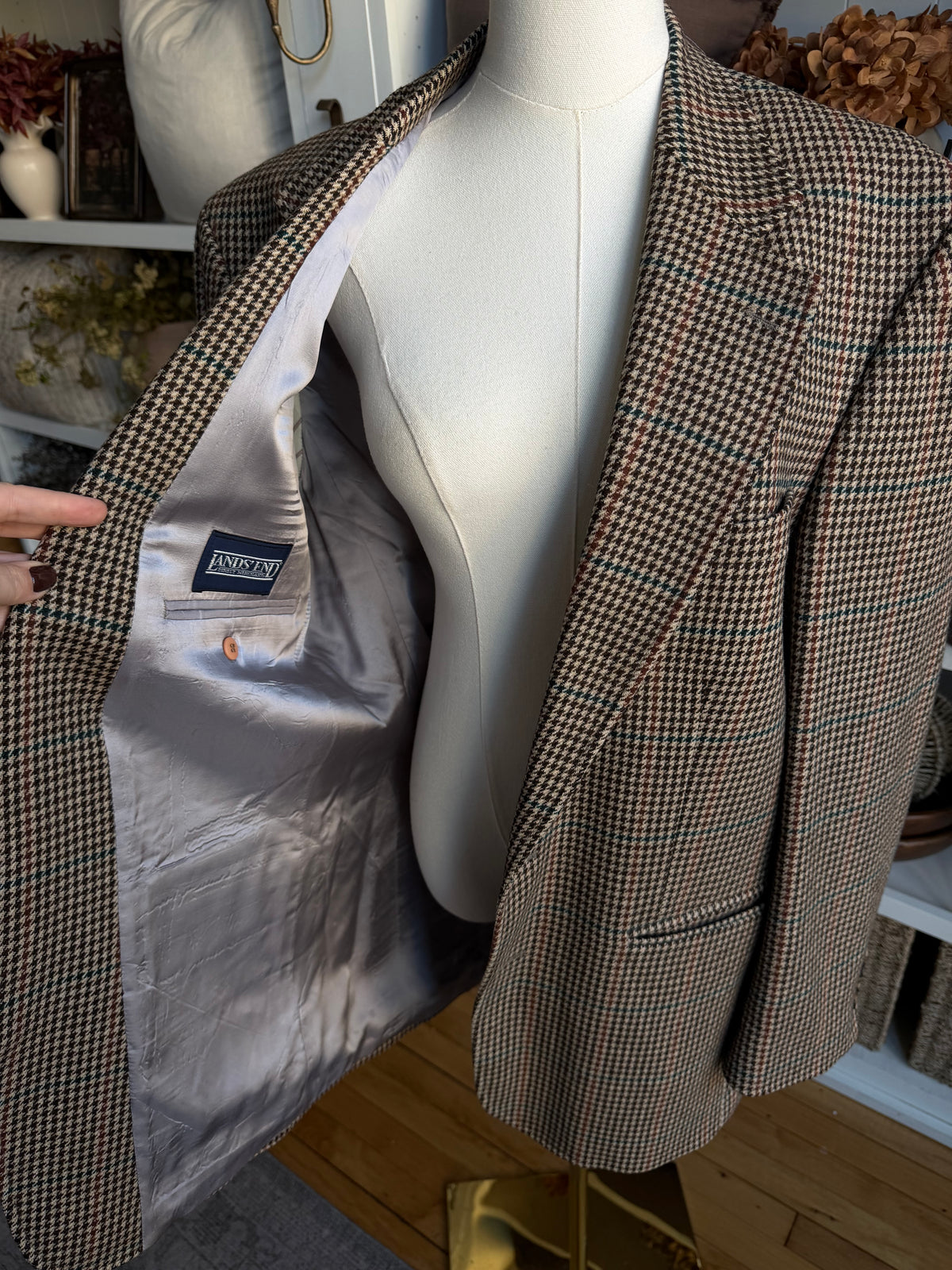 90s Lands End wool blazers made in the USA. Fits M-XL tall