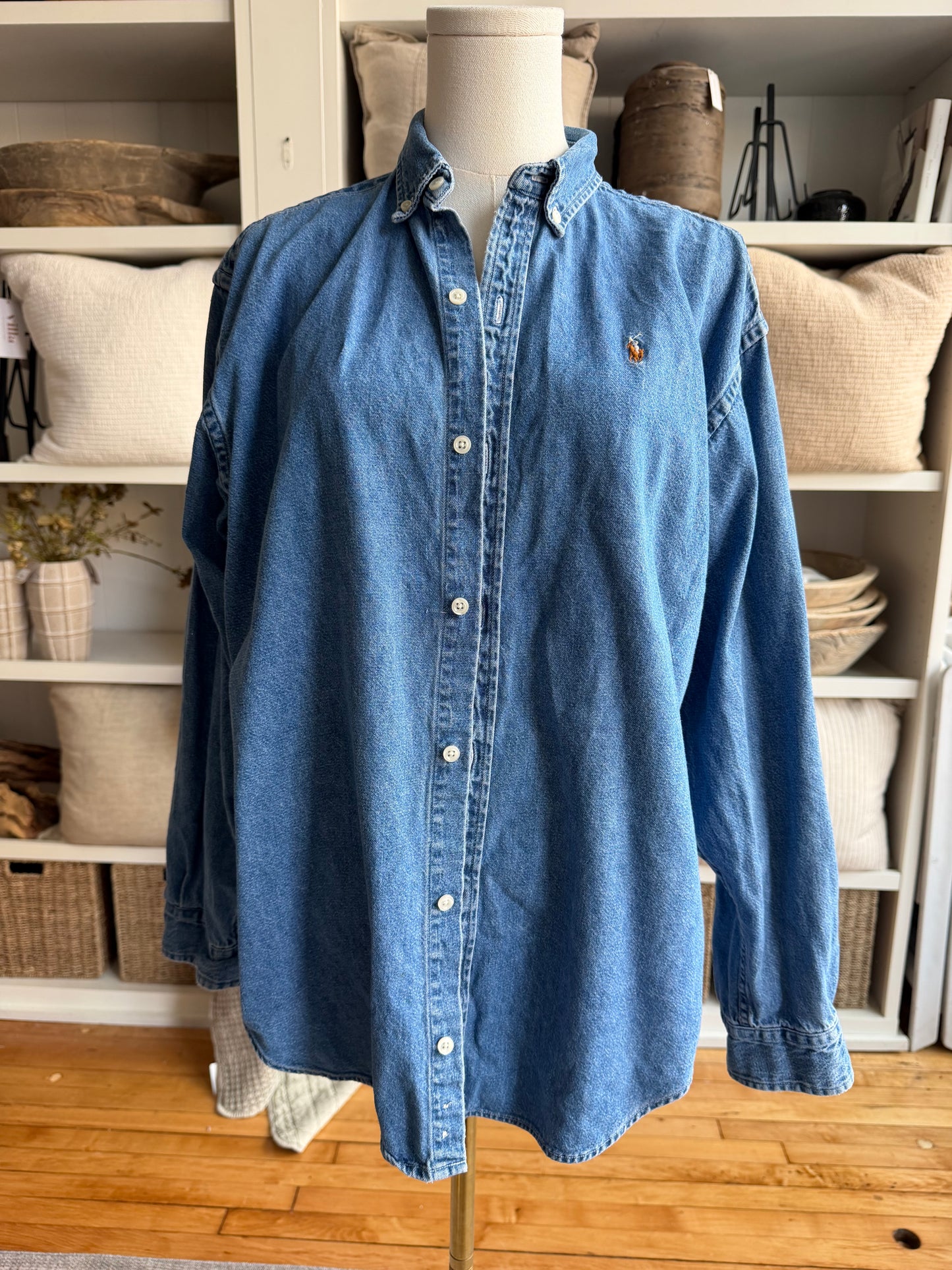90s Ralph Lauren denim button down