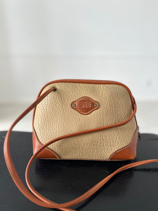 80s Esprit pebbled leather crossbody