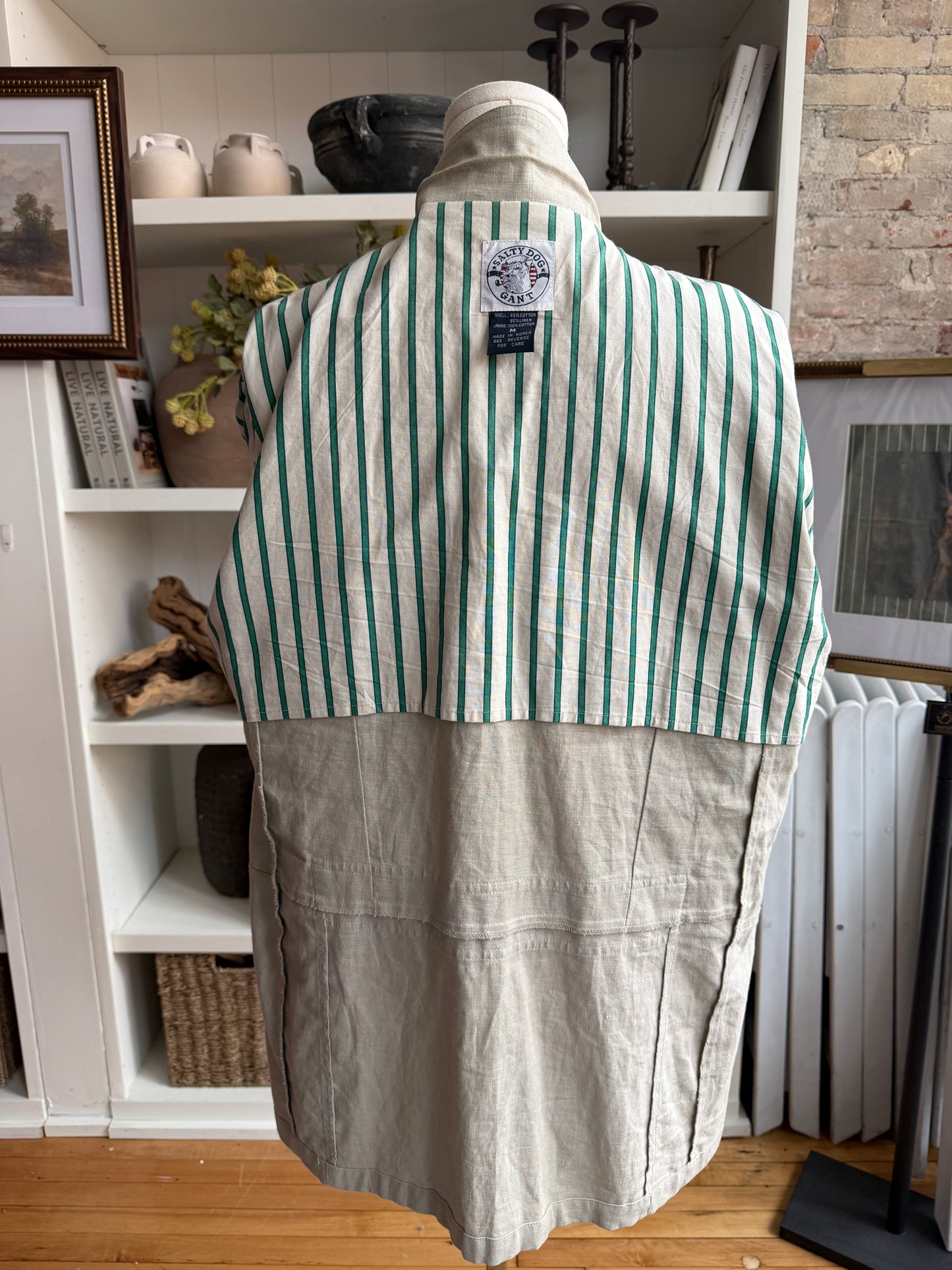 90s Gant Salty Dog linen blend blazer. Made in Korea