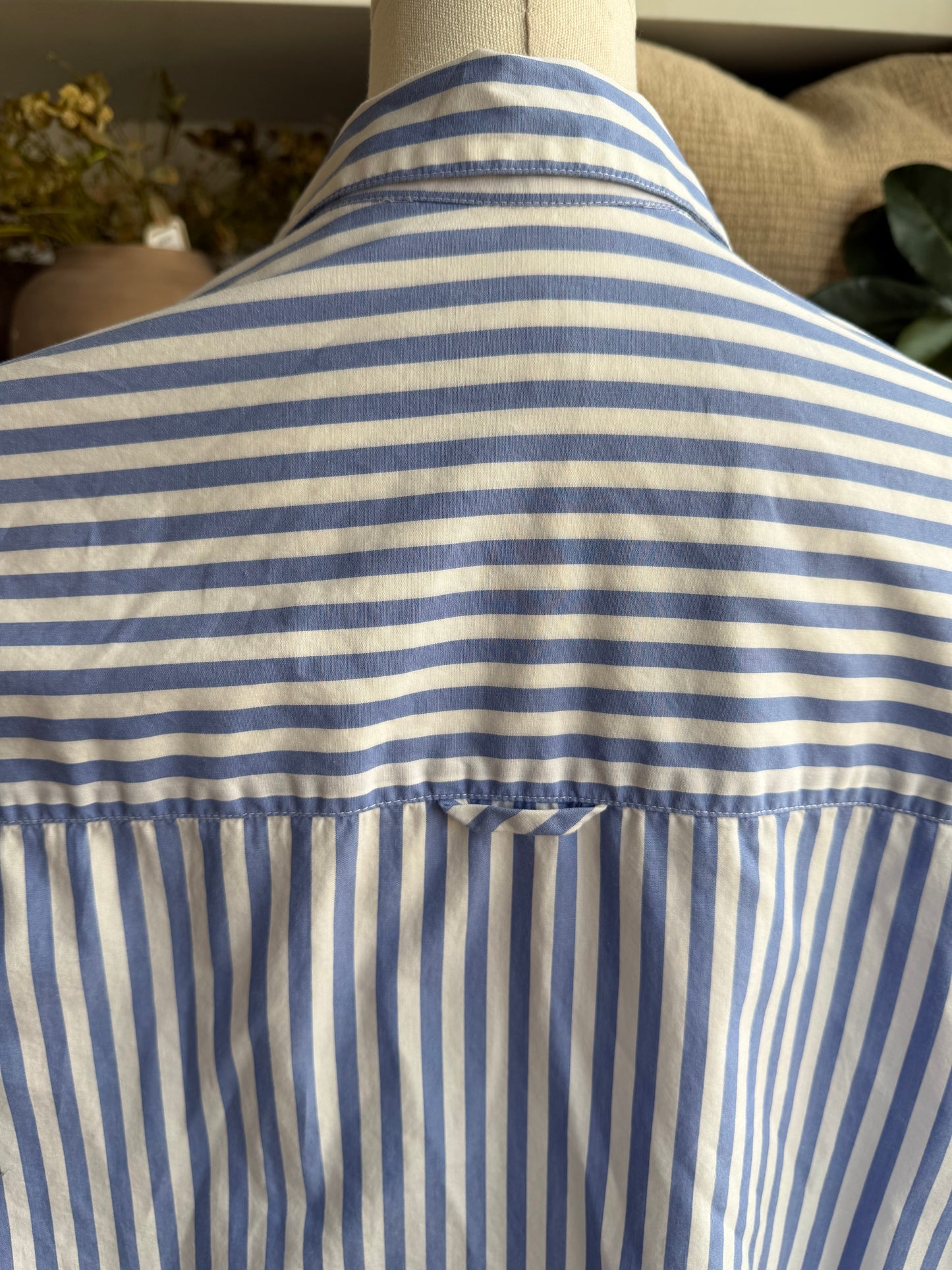 90s Lizsport striped poplin button down