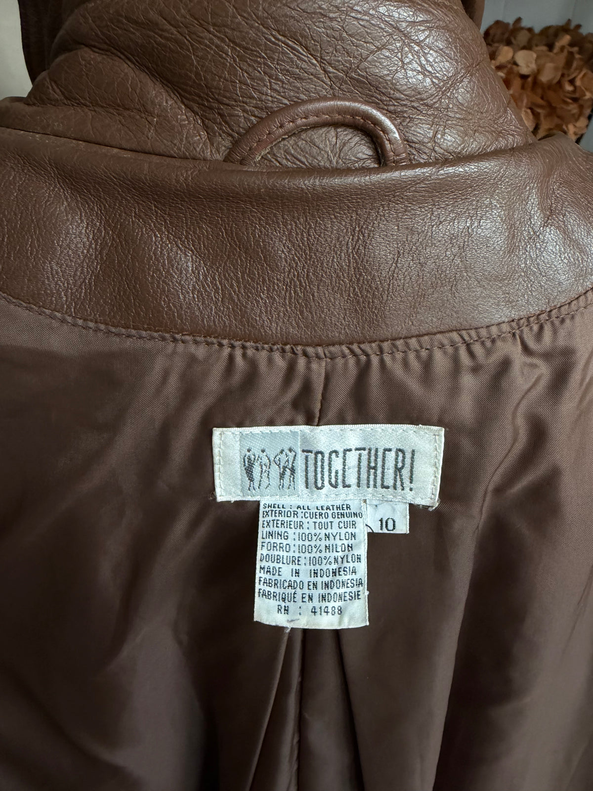 90s Together! leather trench. Fits S-L