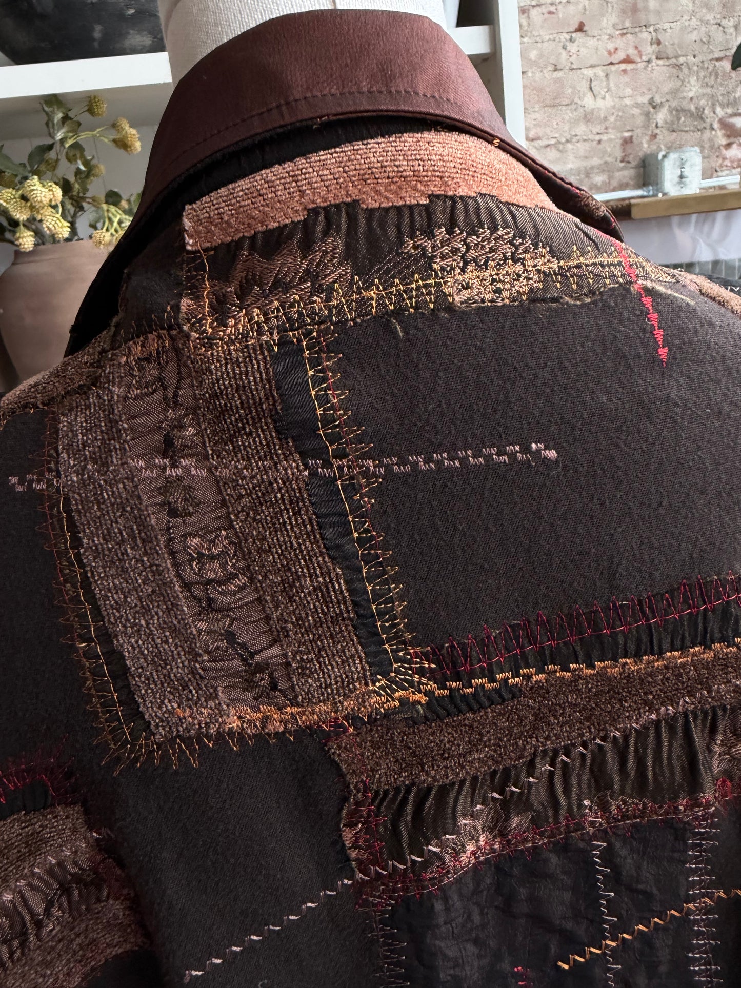 Vintage swing patchwork jacket. Made in Paris