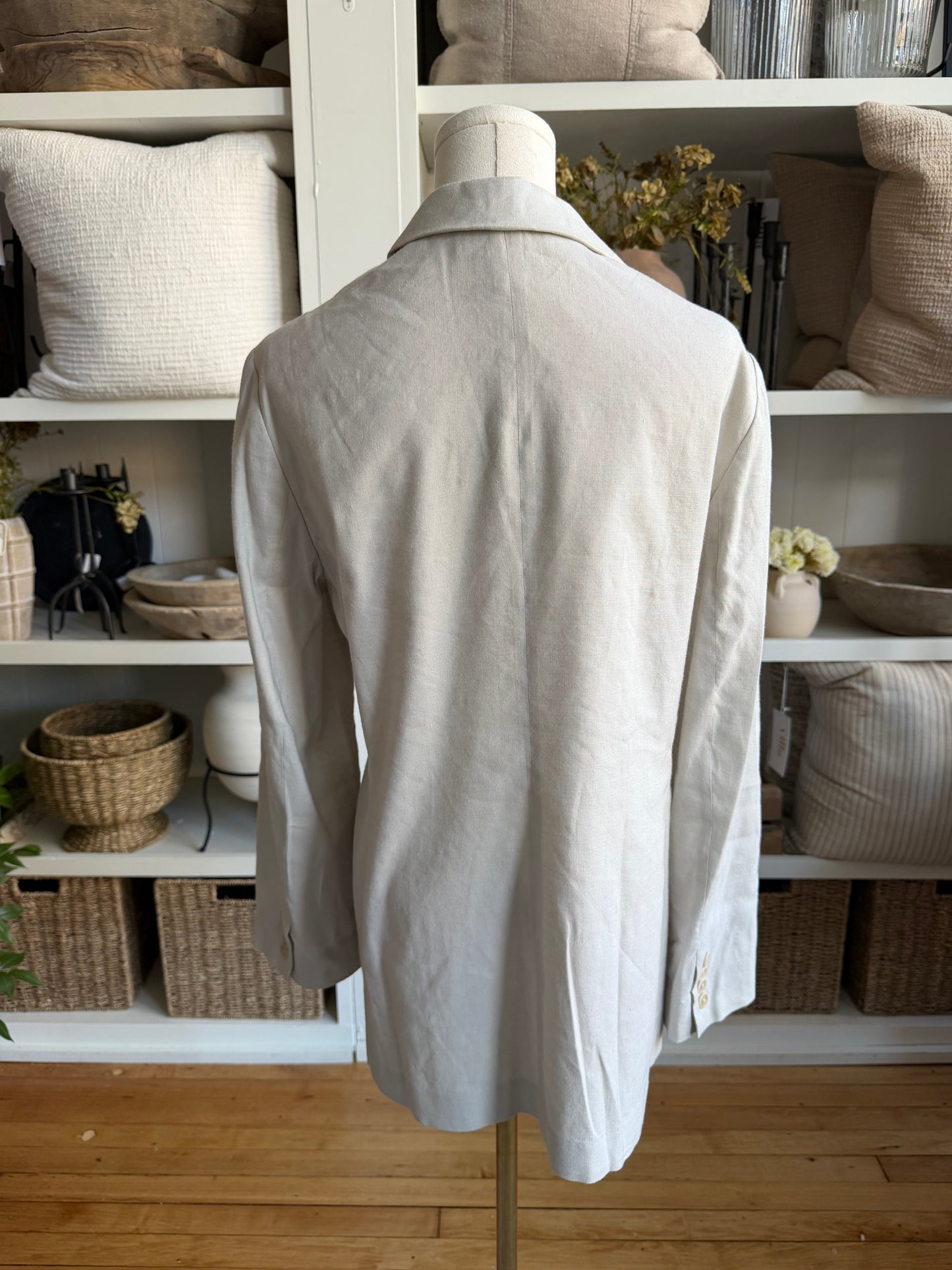 90s Lauren by Ralph Lauren linen blend blazer. Made in the USA