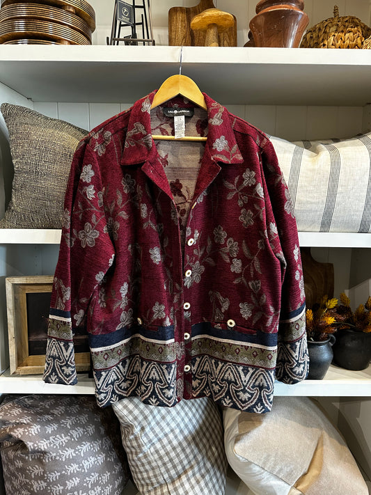 Vintage Sag Harbor tapestry jacket