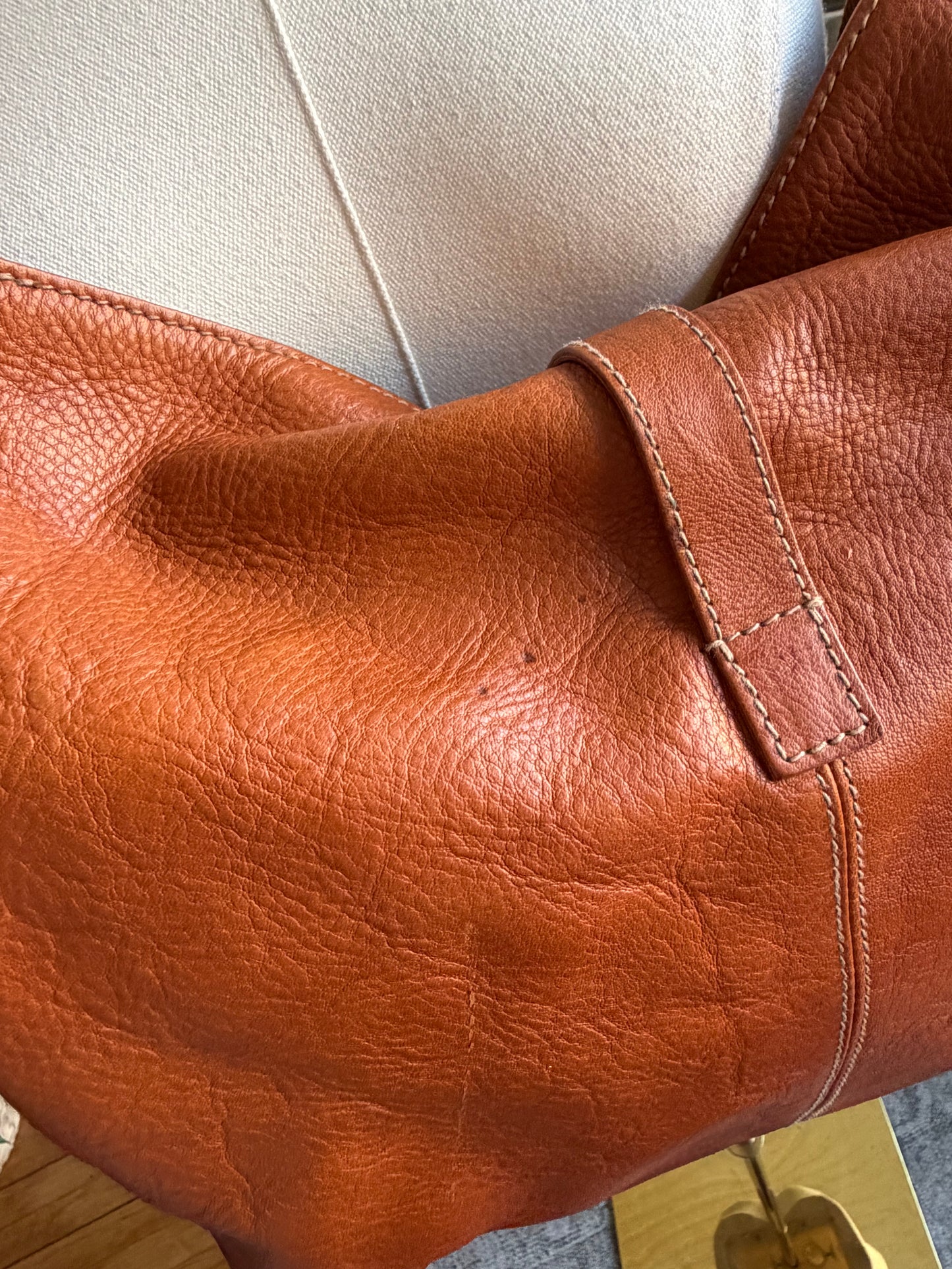 90s Lauren by Ralph Lauren leather shoulder bag