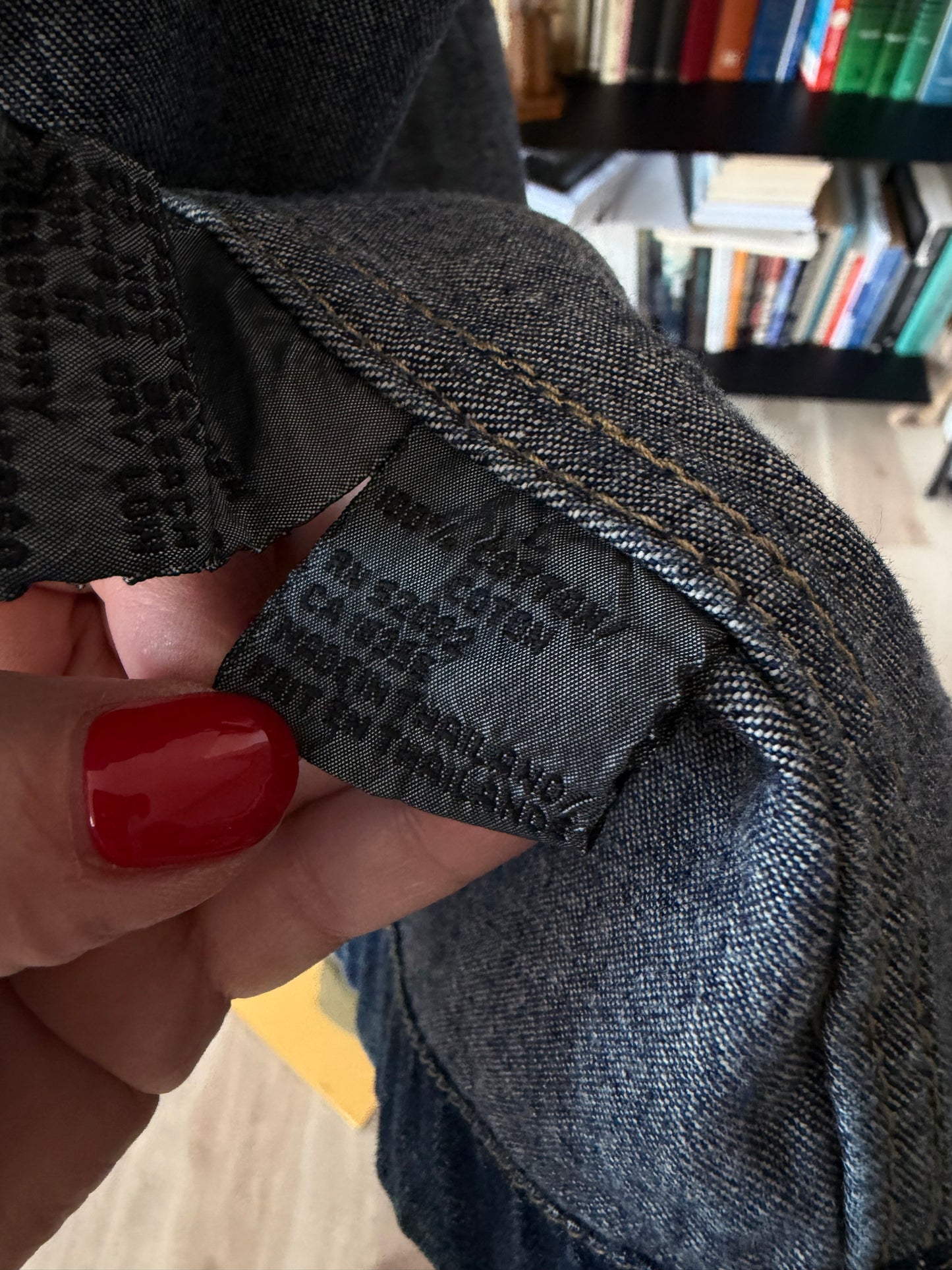 90s Lizwear denim toggle coat