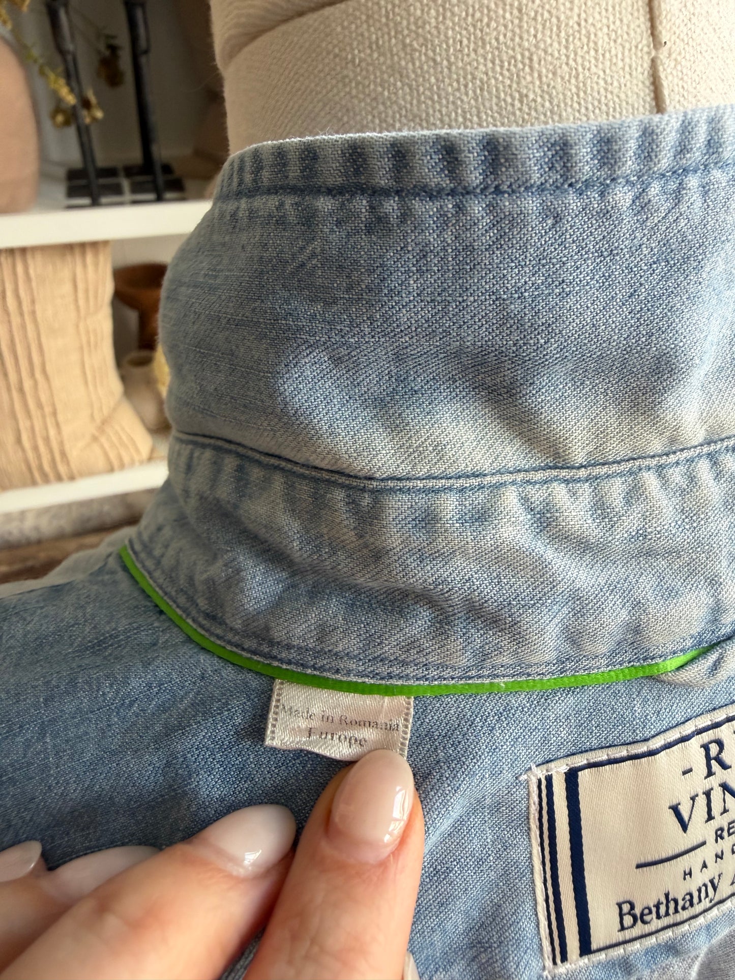 #3 Denim Reworked Button Down