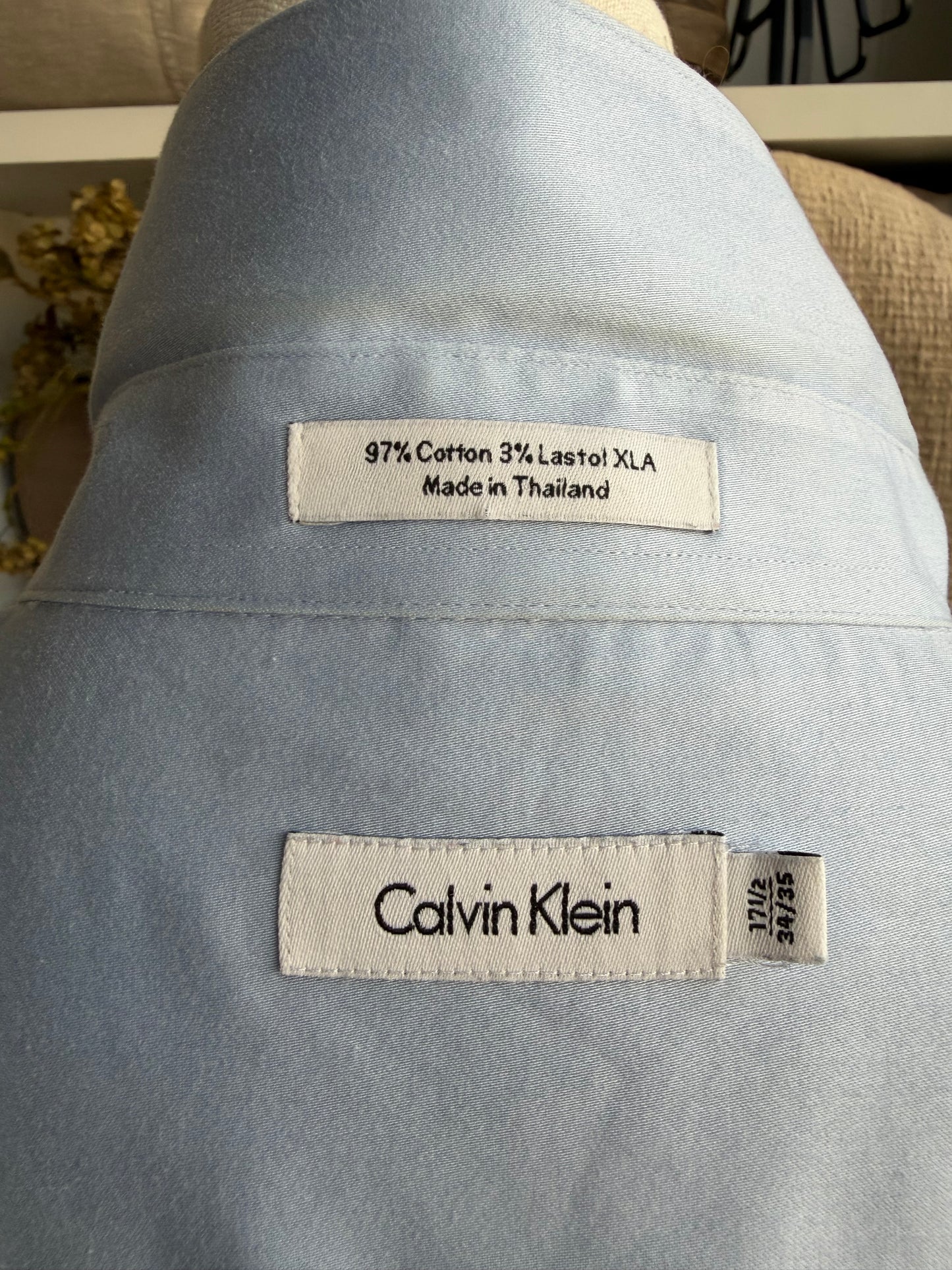 00s Calvin Klein blue poplin button down