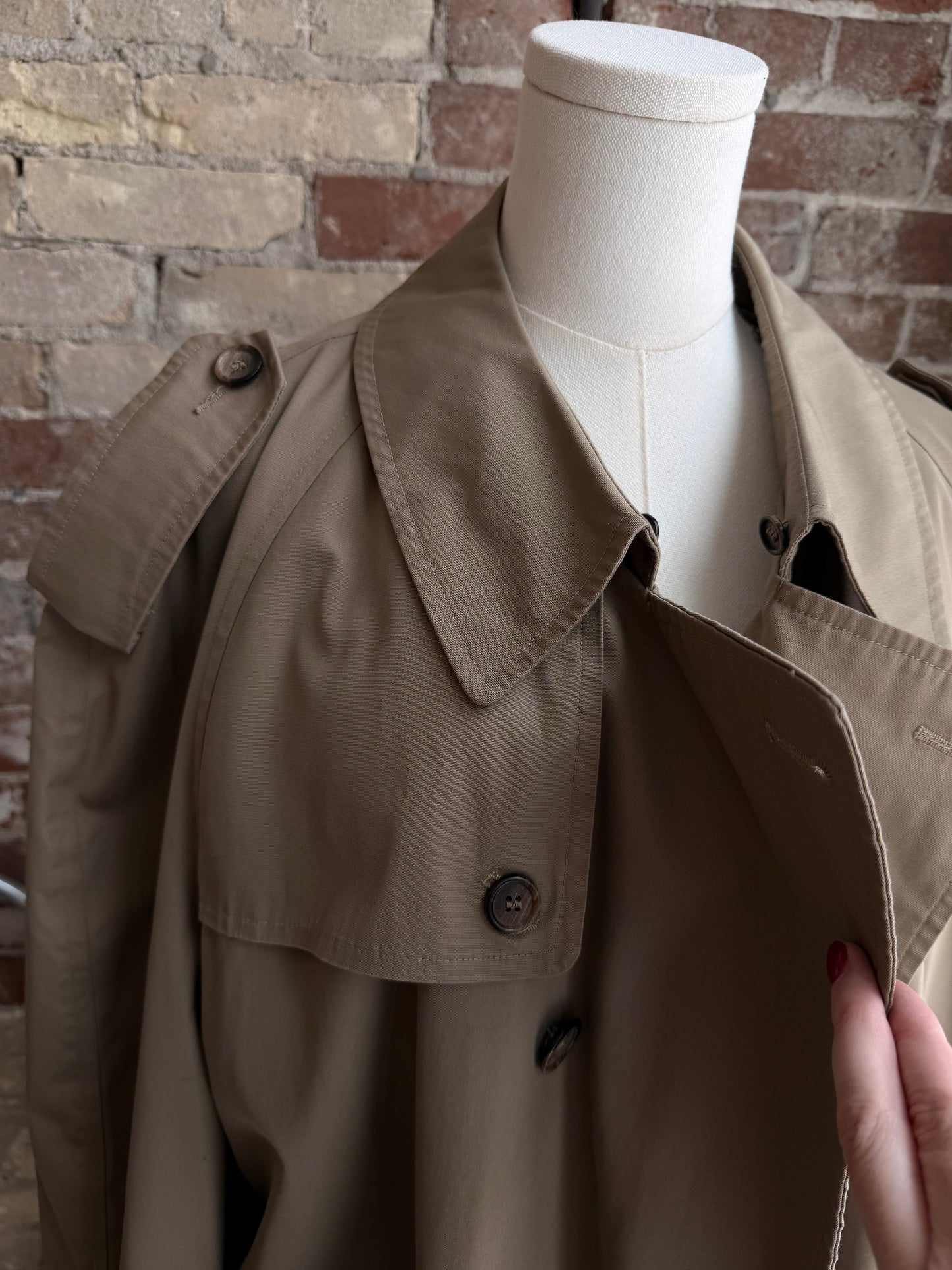 60s/70s Botany 500 trench with zip out lining. Made in USA
