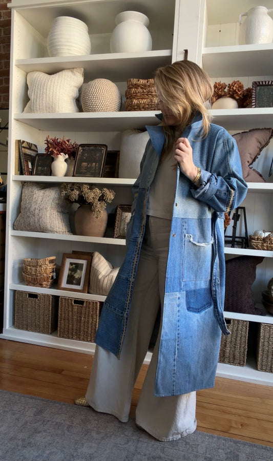 #3 Reworked denim trench. Size S