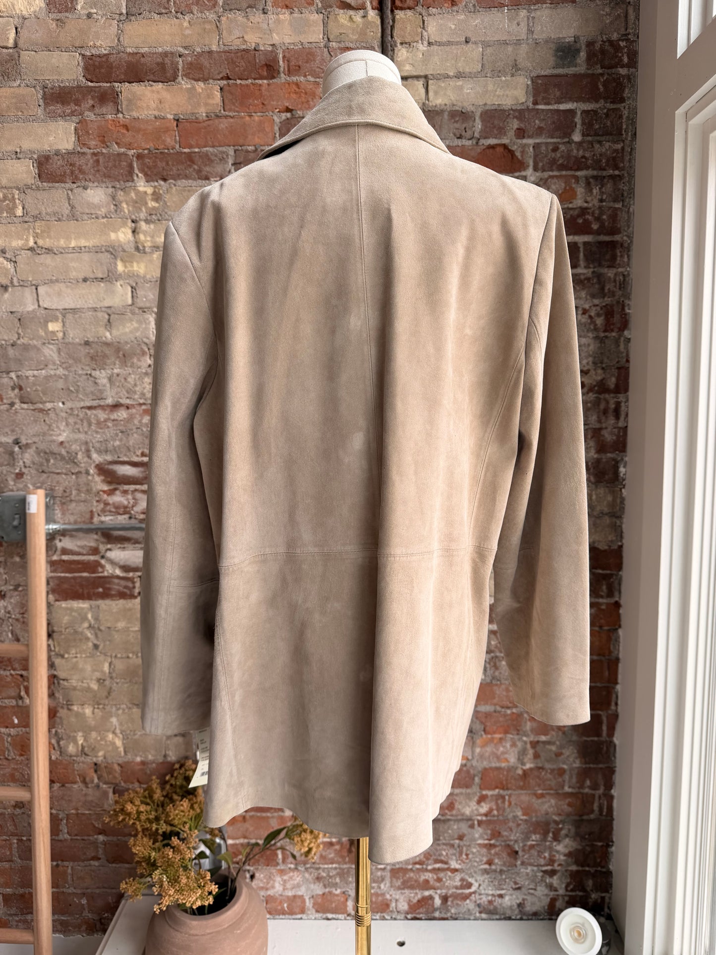 00s Bernardo suede shirt jacket. New with tags