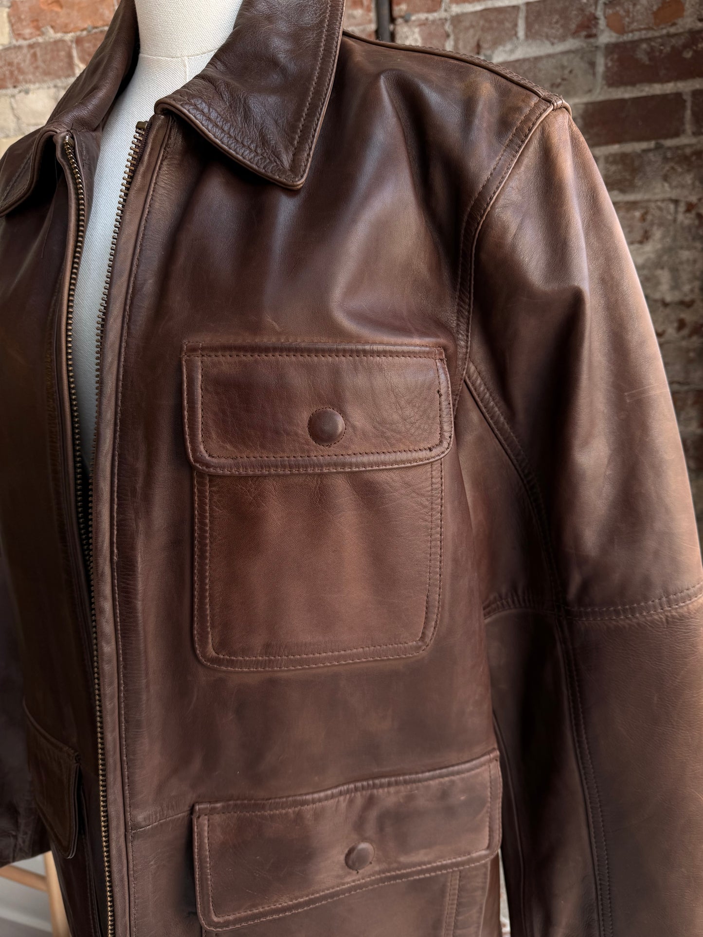 90s Andrew Marc leather jacket