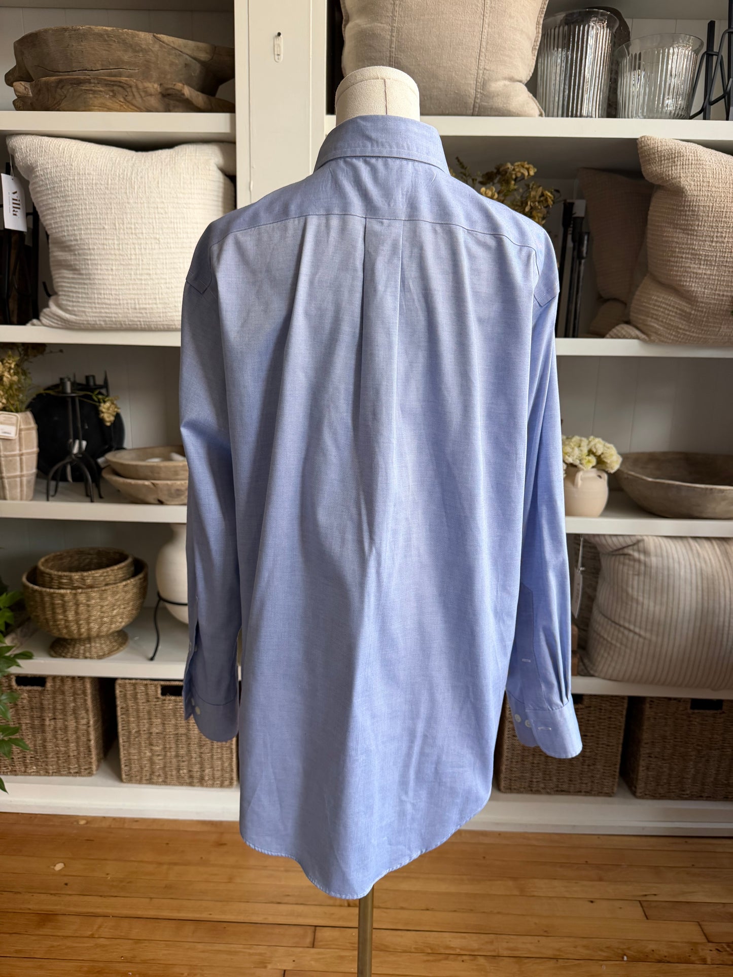 90s Lauren Ralph Lauren blue poplin button down