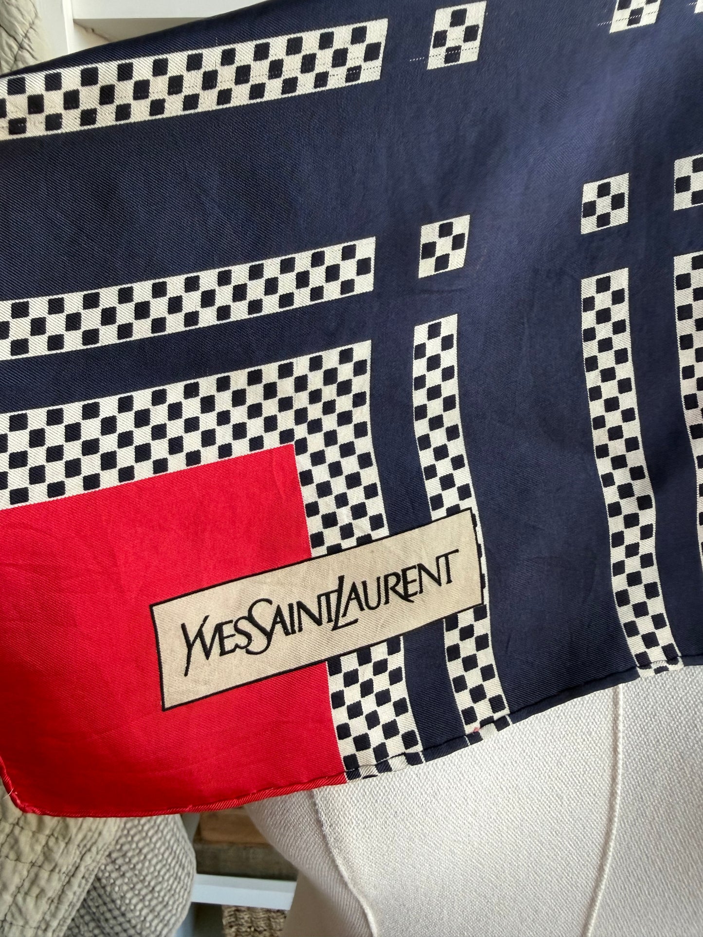 #10 Vintage Yves Saint Laurent silk scarf