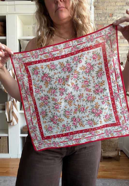 #3 Vintage Kenzo floral cotton scarf