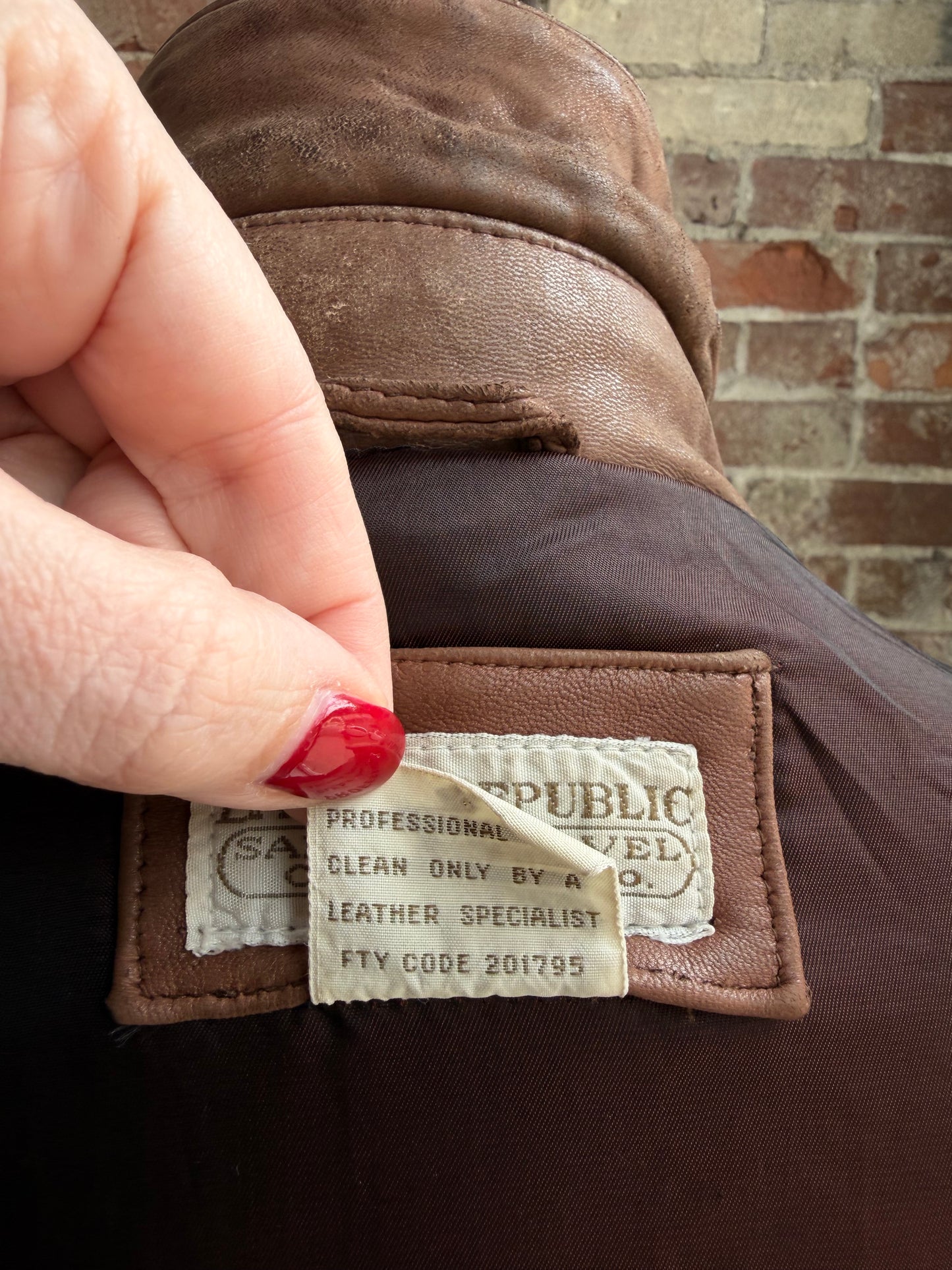 80s Banana Republic leather bomber