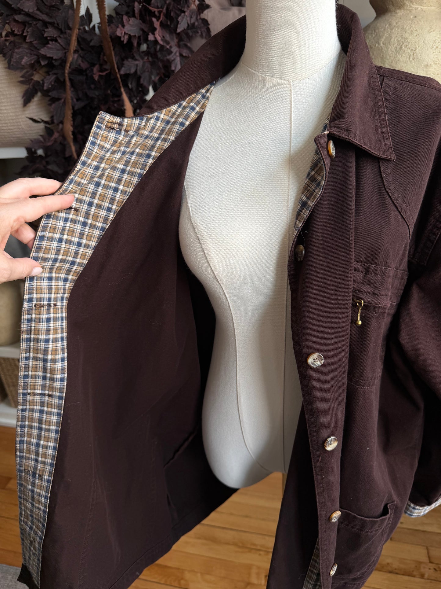 90s Cabin Creek brown chore cost. Fits M-XL