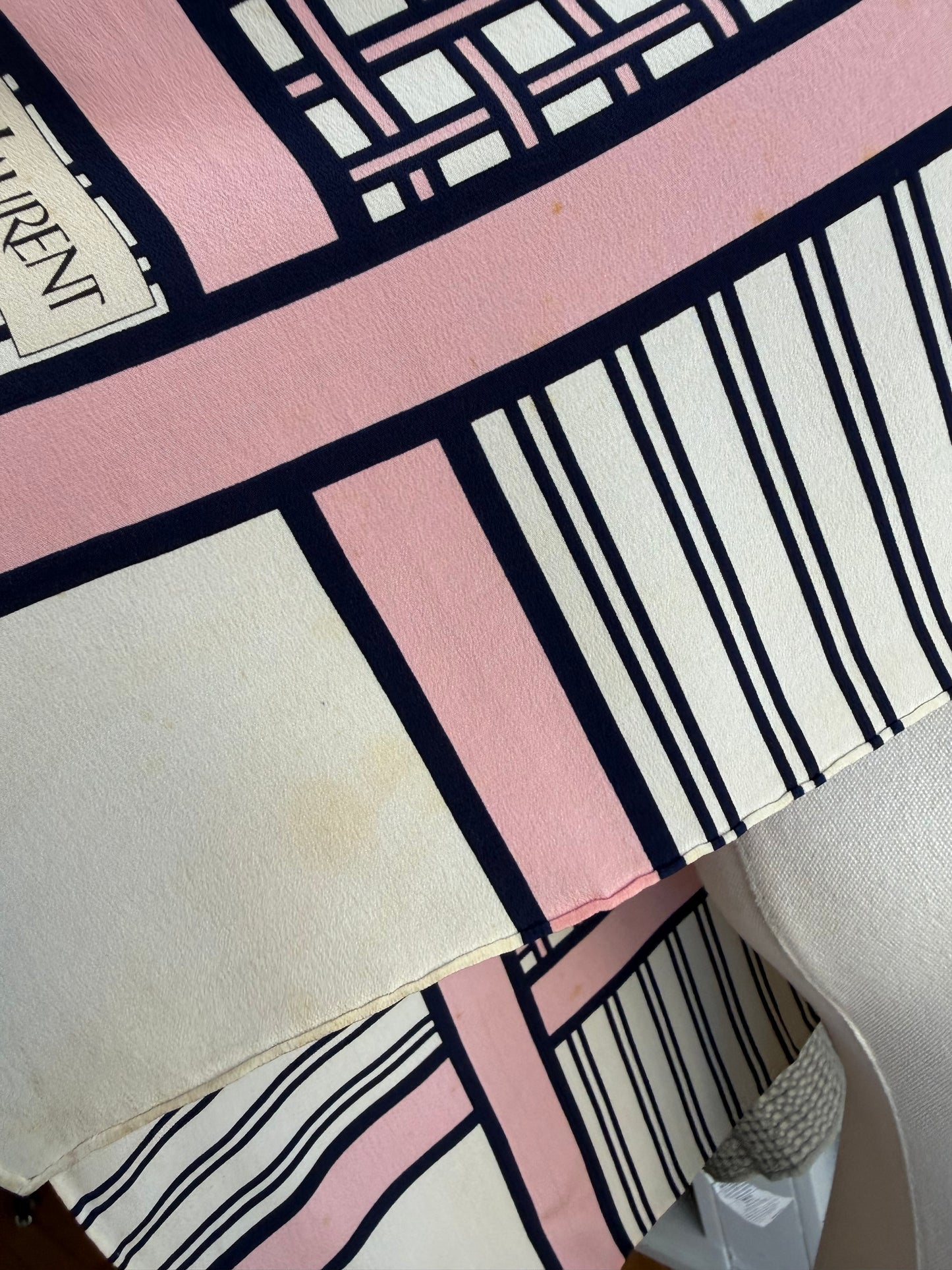 #9 Vintage Yves Saint Laurent silk scarf