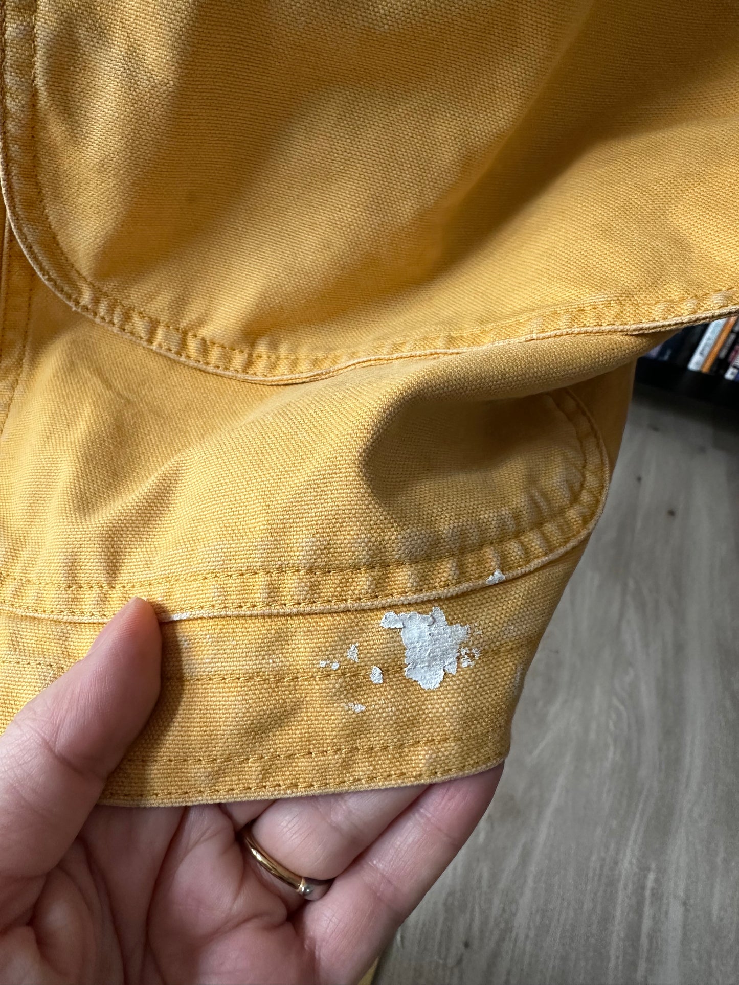 90s (JCrew?) yellow barn coat