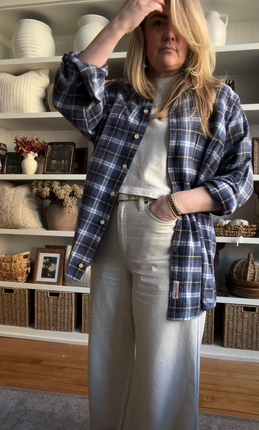 80s Abercrombie plaid button down