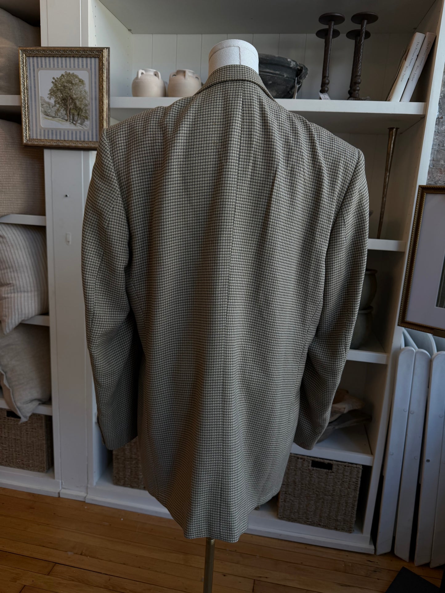 80s Burberry wool blazer. Made in the USA
