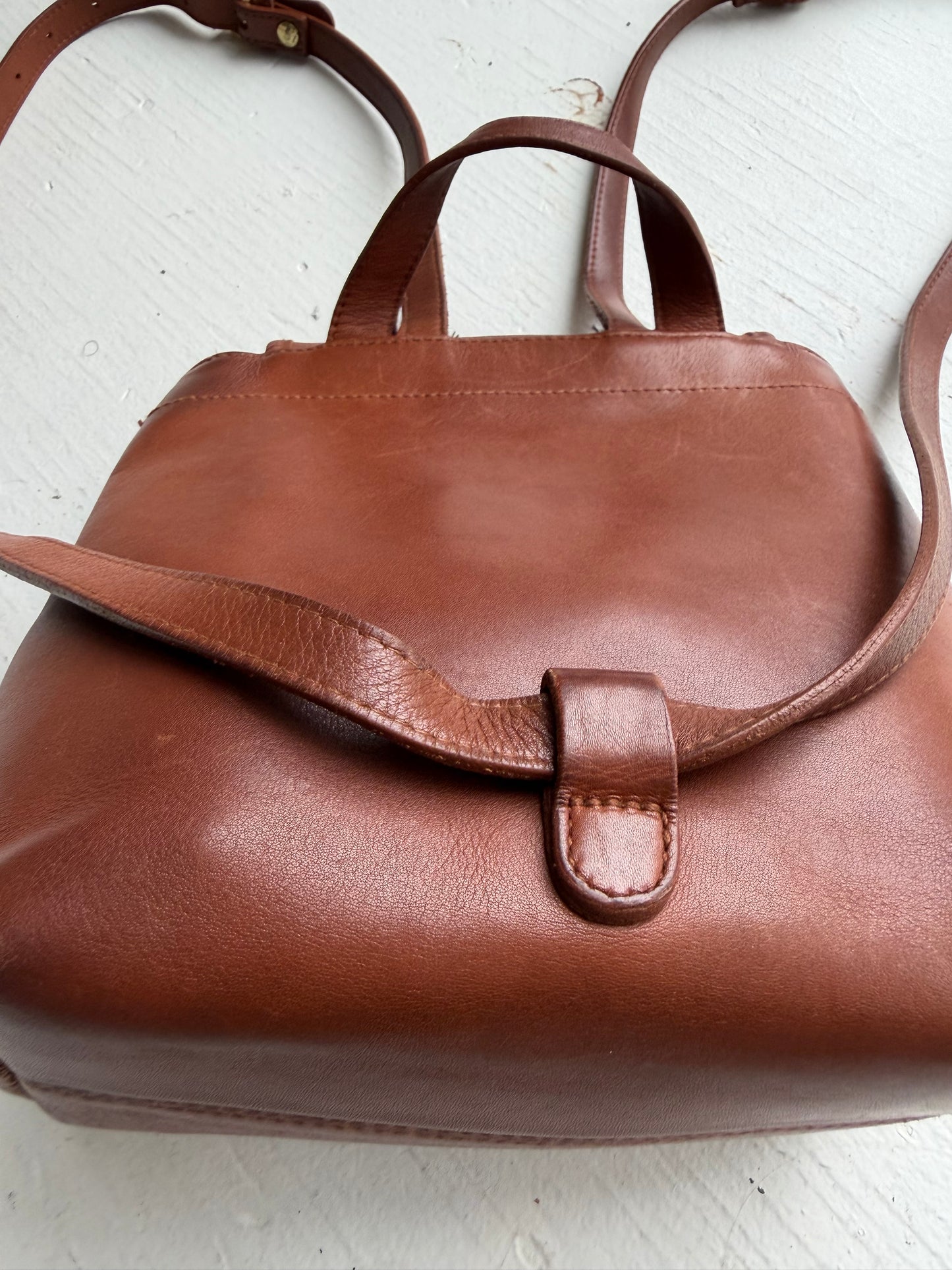 90s Hunt Club leather backpack