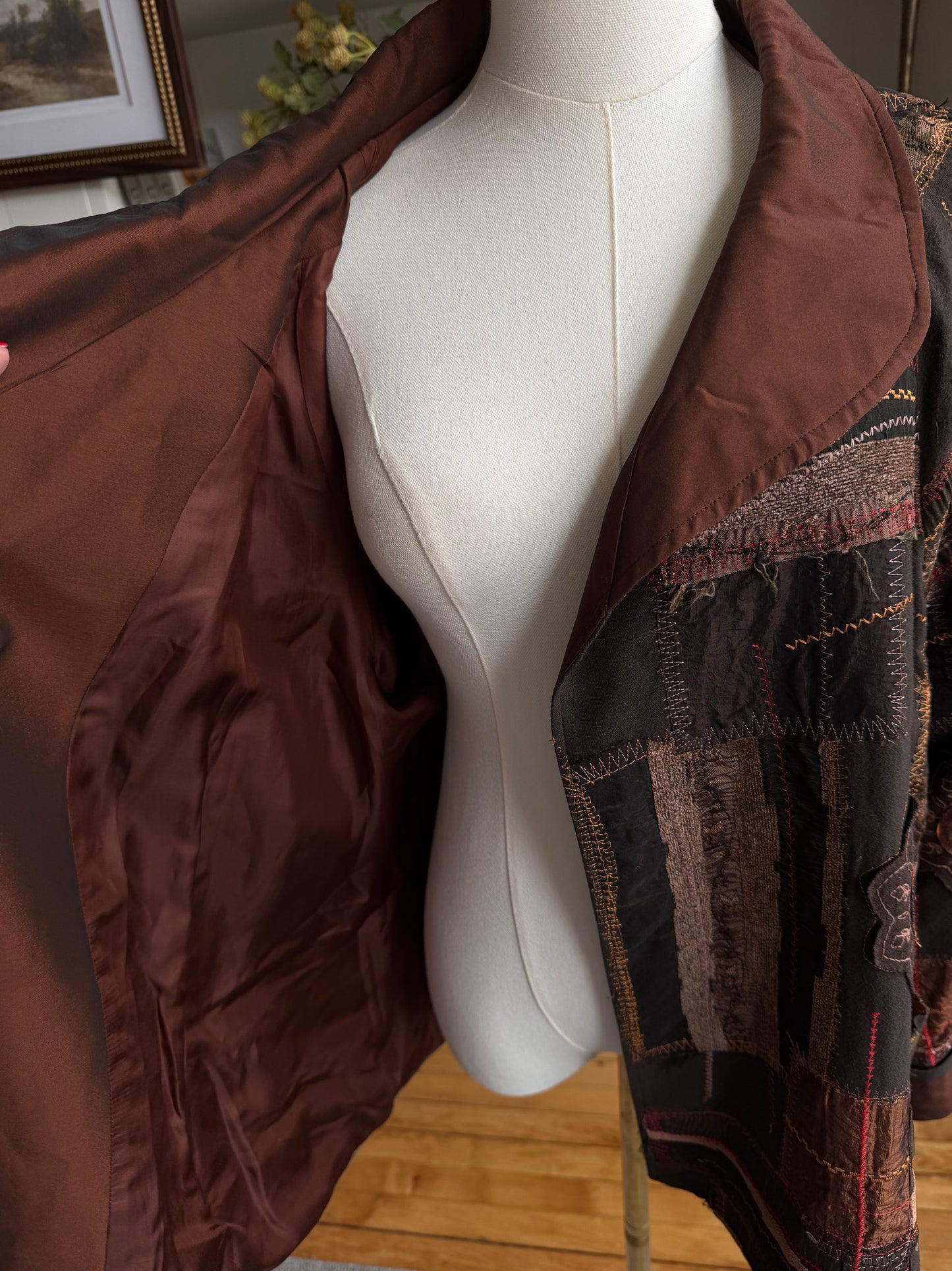 Vintage swing patchwork jacket. Made in Paris