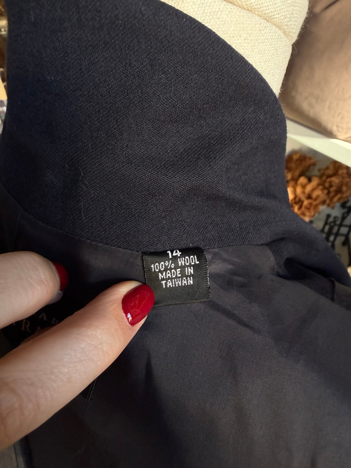 90s Ellen Tracy navy wool blazer